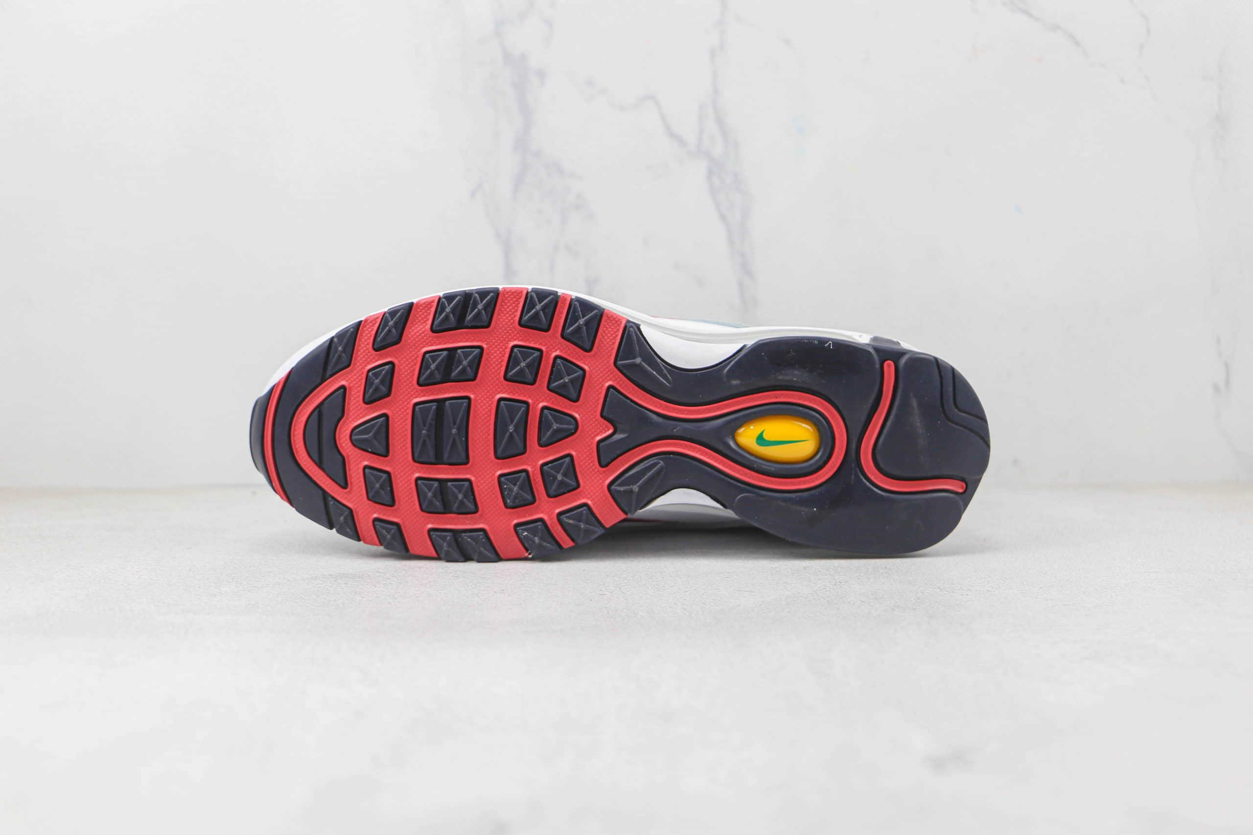 耐克NIKE Air Max 97纯原版本白蓝橙Max97气垫鞋原楦头纸板打造原盒原标 货号:DH1592-100