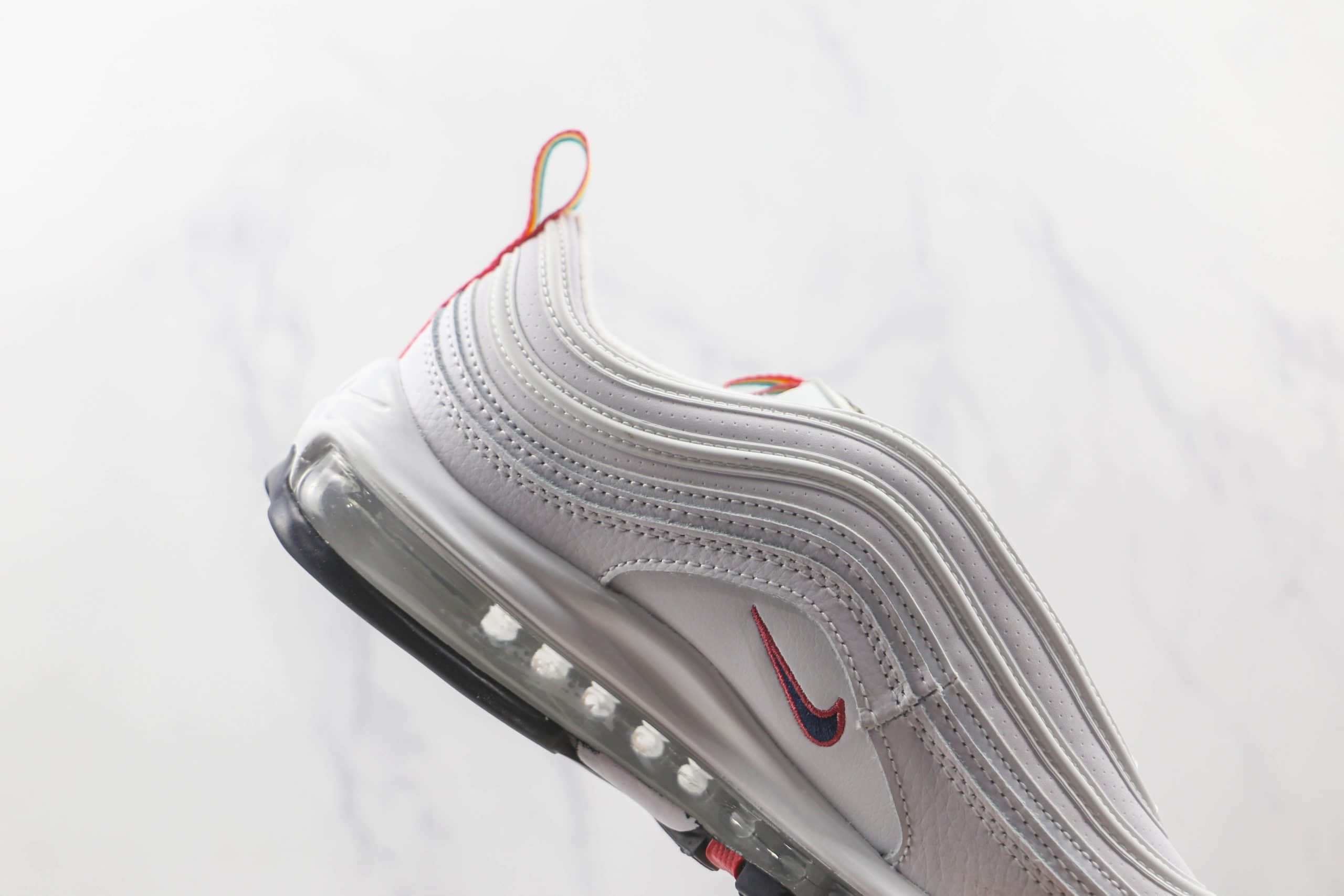 耐克NIKE Air Max 97纯原版本白蓝橙Max97气垫鞋原楦头纸板打造原盒原标 货号:DH1592-100