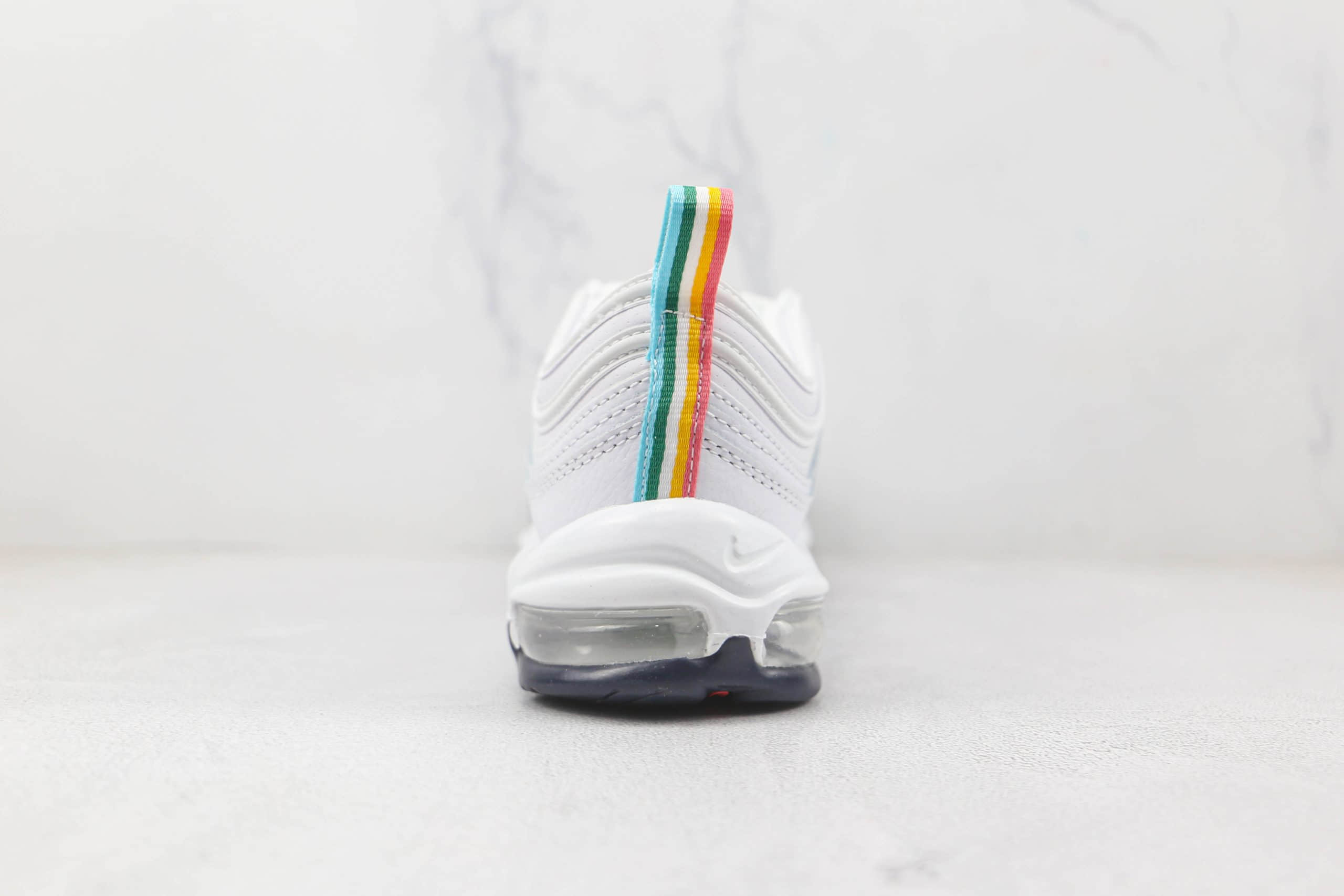 耐克NIKE Air Max 97纯原版本白蓝橙Max97气垫鞋原楦头纸板打造原盒原标 货号:DH1592-100