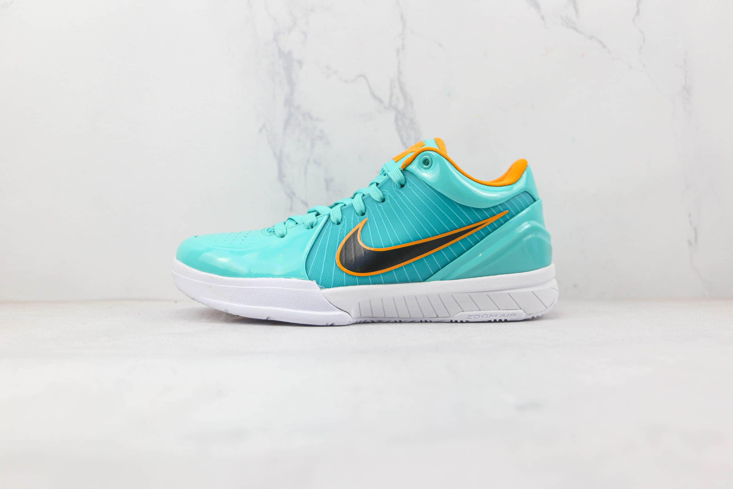 耐克Nike Kobe IV Protro UNDFTD PE纯原版本科比4代湖水绿篮球鞋内置碳板气垫支持实战 货号:CQ3869-300