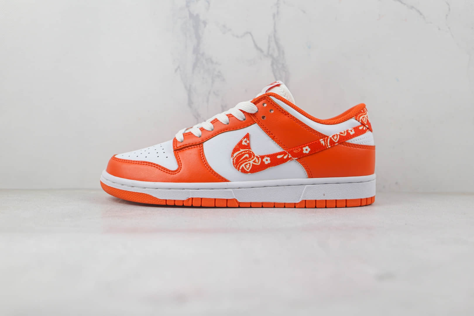 耐克Nike Dunk Low Orange Paisley纯原版本低帮DUNK橙色佩斯利腰果花印花钩板鞋内置气垫 (ID:82072) - 图片1
