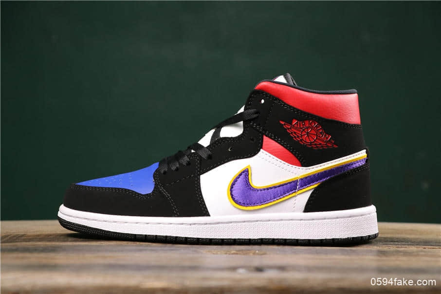 乔丹Air Jordan 1 Mid SE “What The”乔1中帮皇家蓝公司级版本原盒原标区别市面通货版本 (ID:8210) - 图片1