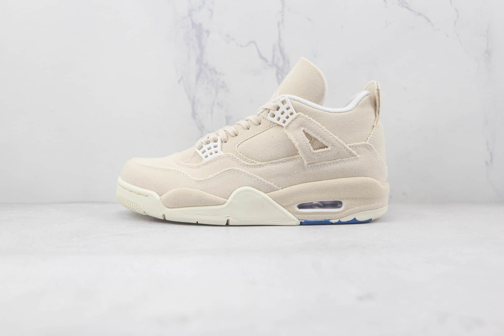 乔丹Air Jordan 4 Retro纯原版本米白帆布篮球鞋原档案数据开发 货号:DQ4909-100