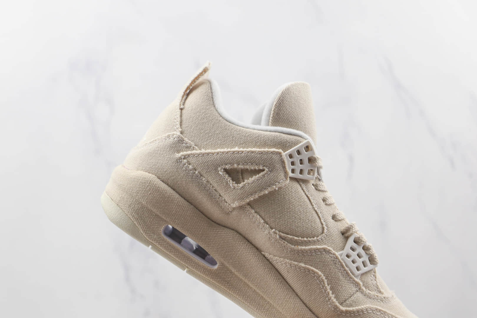 乔丹Air Jordan 4 Retro纯原版本米白帆布篮球鞋原档案数据开发 货号:DQ4909-100