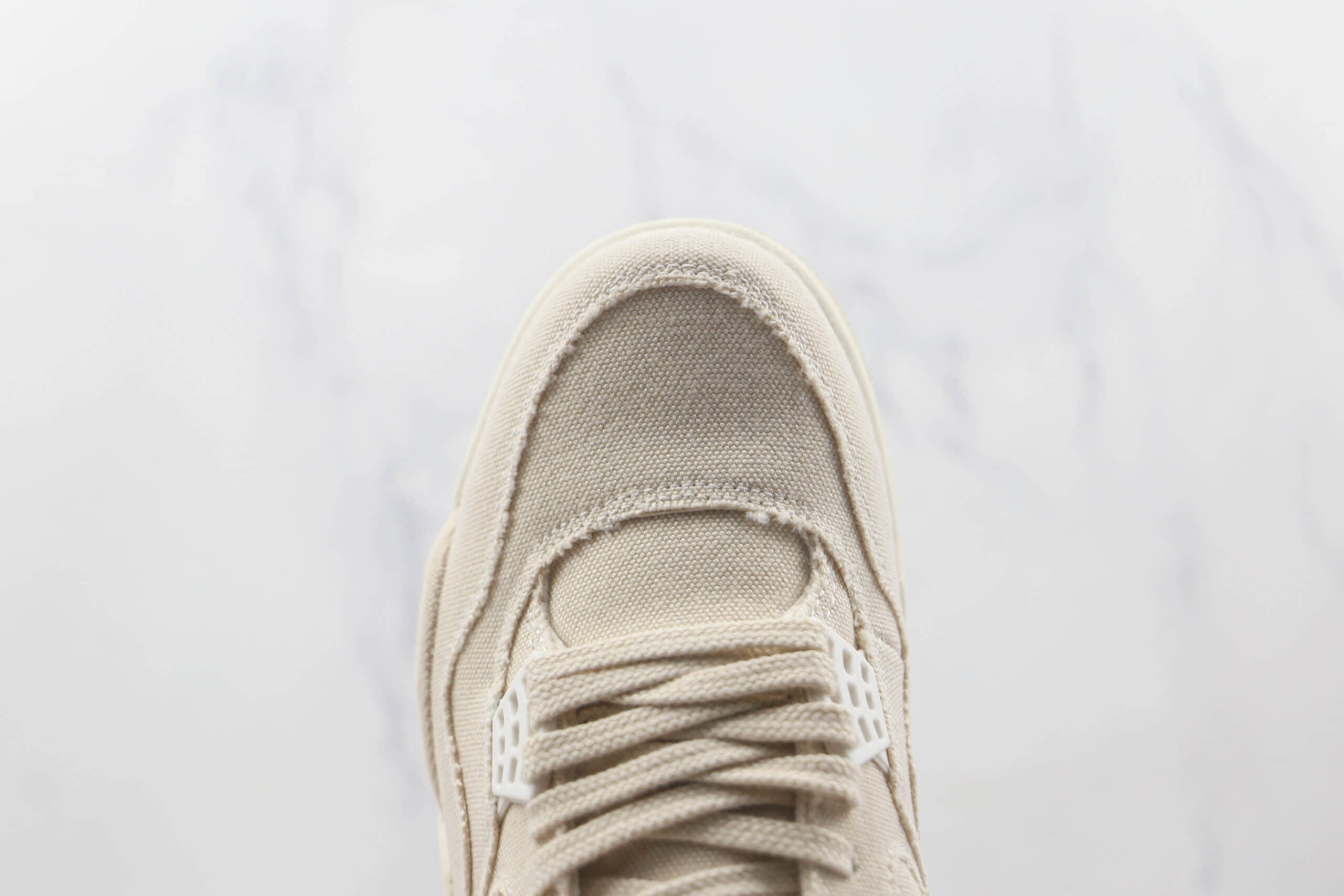 乔丹Air Jordan 4 Retro纯原版本米白帆布篮球鞋原档案数据开发 货号:DQ4909-100