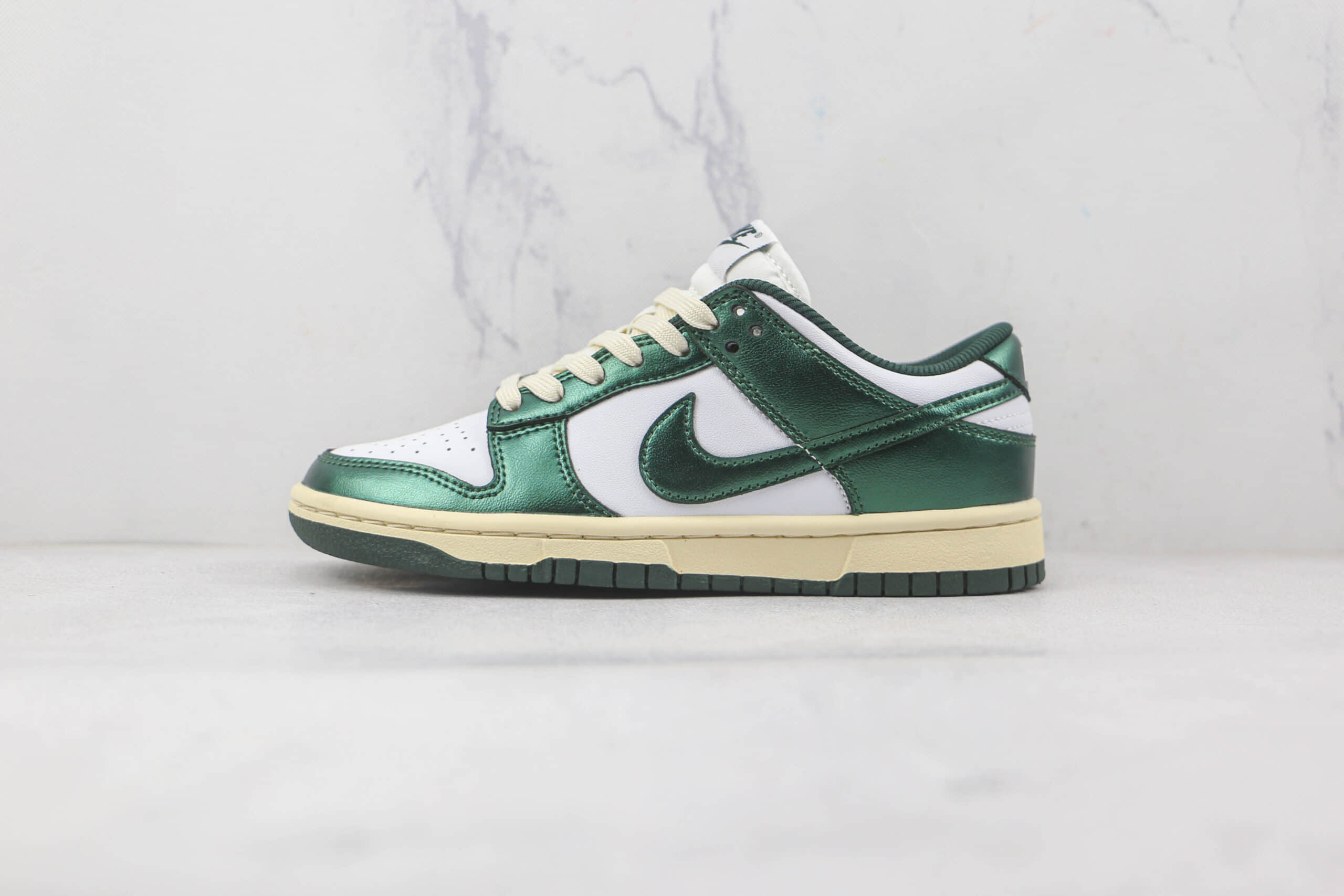 耐克Nike Dunk Low Vintage Green纯原版本低帮DUNK白绿做旧板鞋原盒原标 (ID:82176) - 图片1