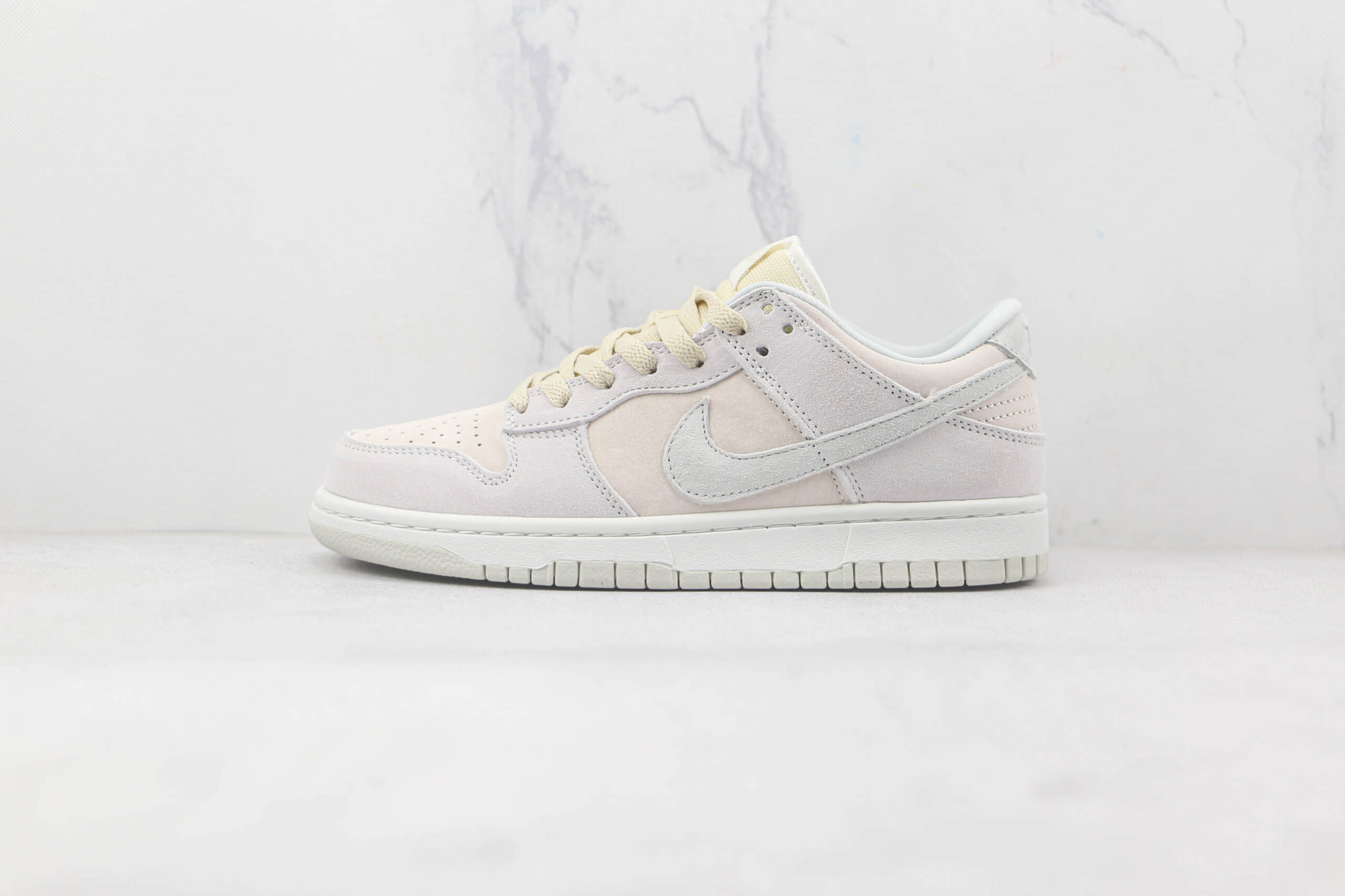 耐克Nike Dunk Low PRM Vast Grey纯原版本低帮SB DUNK复古奶灰色板鞋内置气垫 (ID:82200) - 图片1