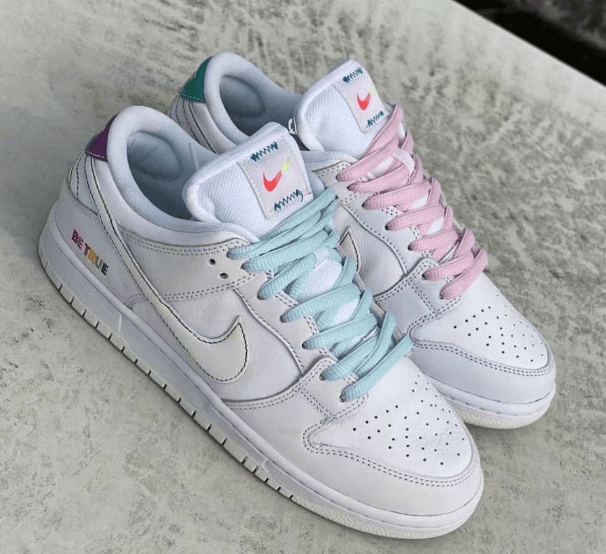 鸳鸯设计+彩虹渐变!全新Nike SB Dunk Low实物释出!