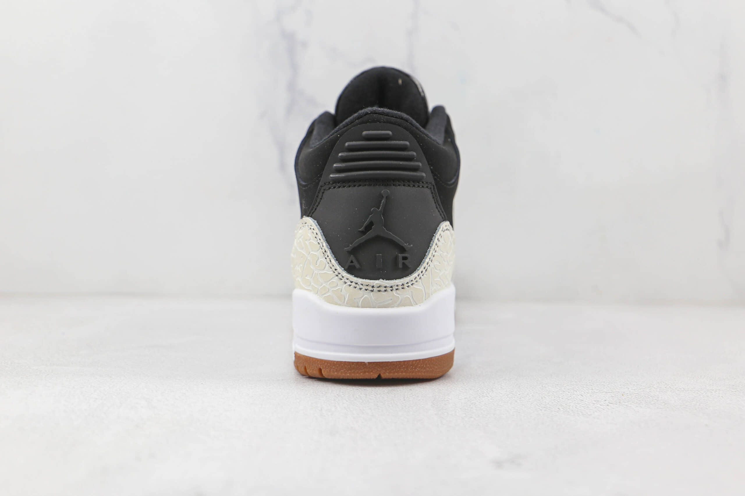 乔丹Air Jordan 3 Retro纯原版本米白黑爆裂纹AJ3篮球鞋原楦头纸板打造 货号:441140-002