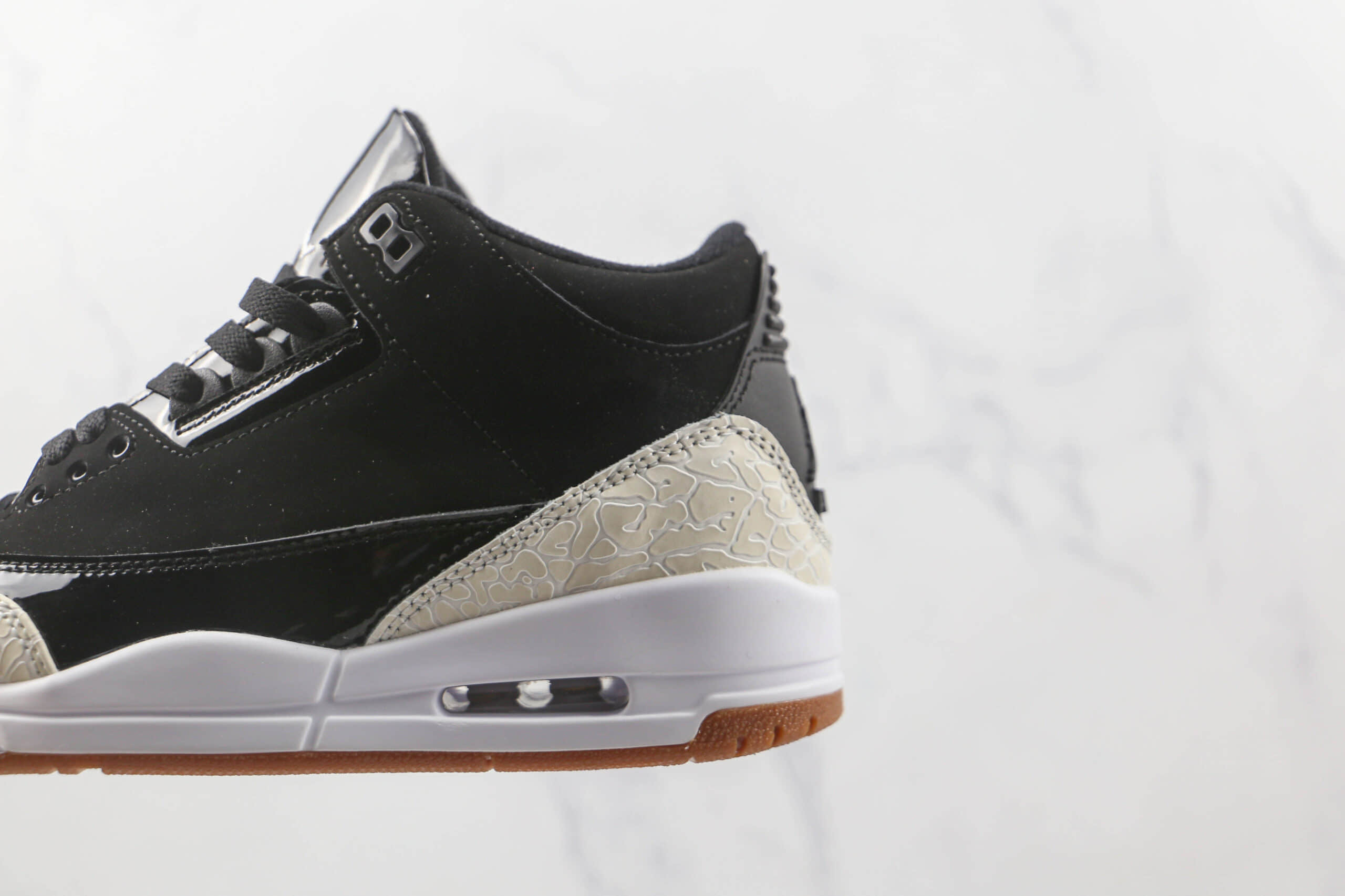 乔丹Air Jordan 3 Retro纯原版本米白黑爆裂纹AJ3篮球鞋原楦头纸板打造 货号:441140-002