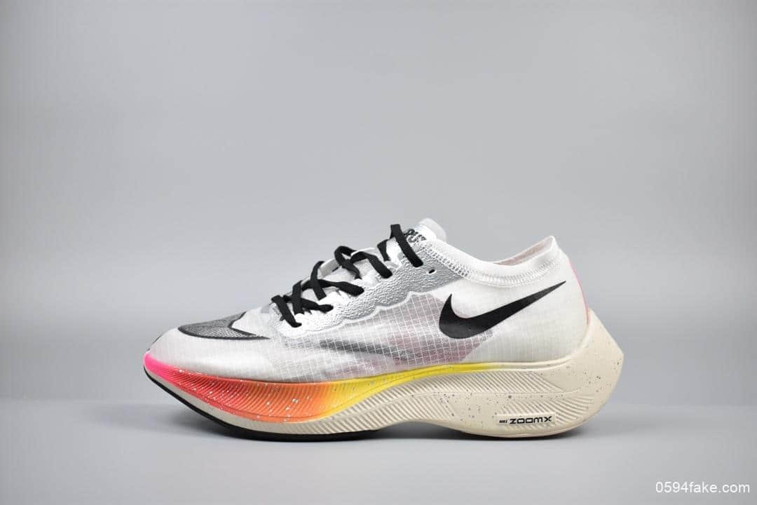 耐克Nike ZoomX VaporFly NEXT% “Be True” 公司级版本炫目彩虹鸳鸯设计超强跑鞋轻质马拉松运动跑鞋 (ID:8274) - 图片1