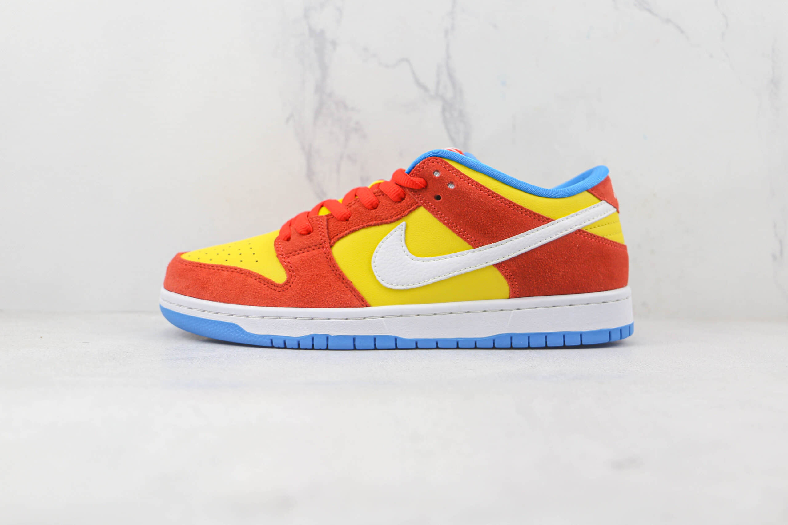 耐克Nike SB Dunk Low Pro纯原版本低帮SB DUNK辛普森黄橙色板鞋内置气垫 货号:BQ6817-602