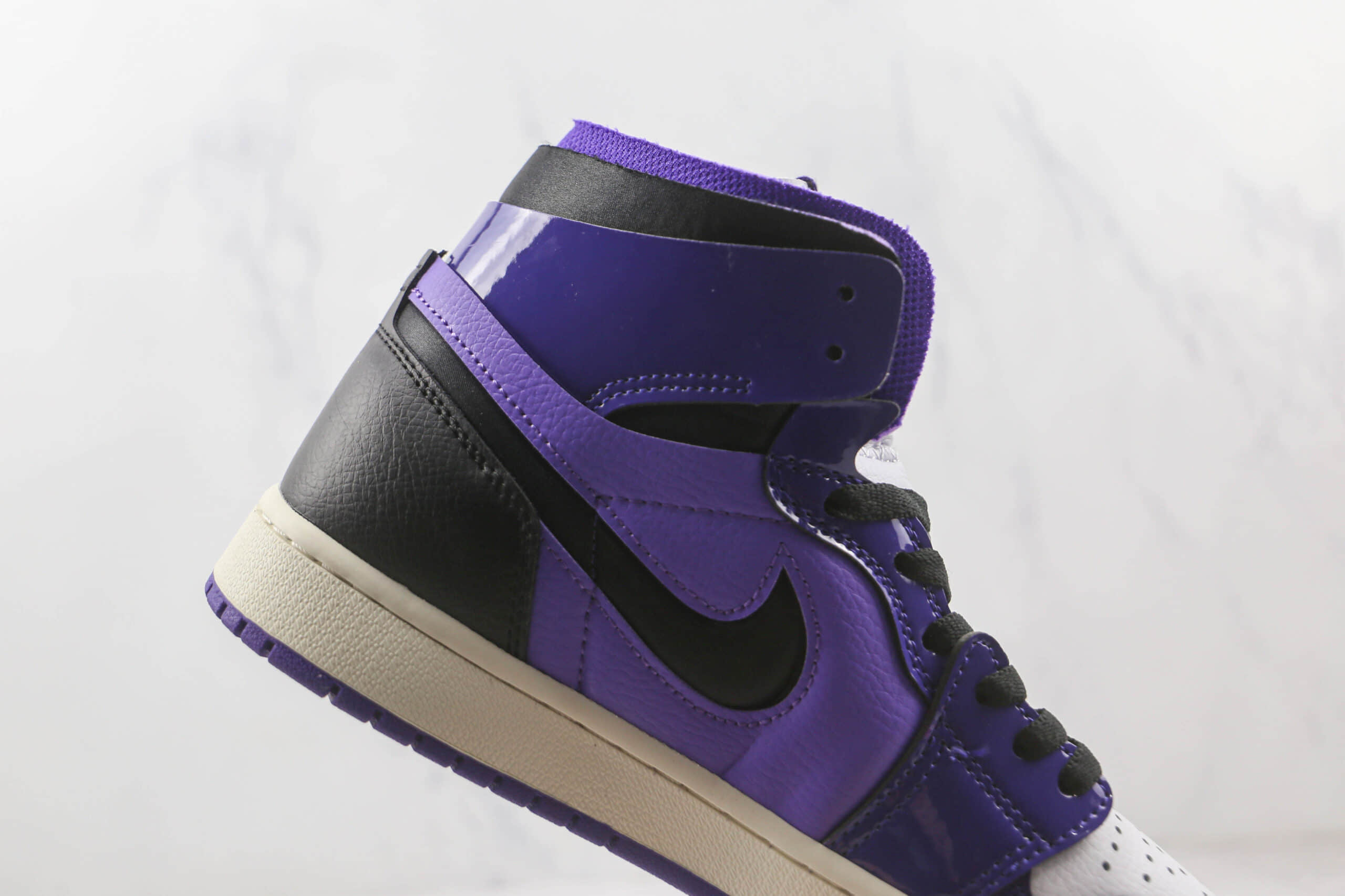 乔丹Air Jordan 1 Zoom Comfort纯原版本高帮AJ1黑紫色ZOOM系列篮球鞋原档案数据开发 货号:CT0979-505
