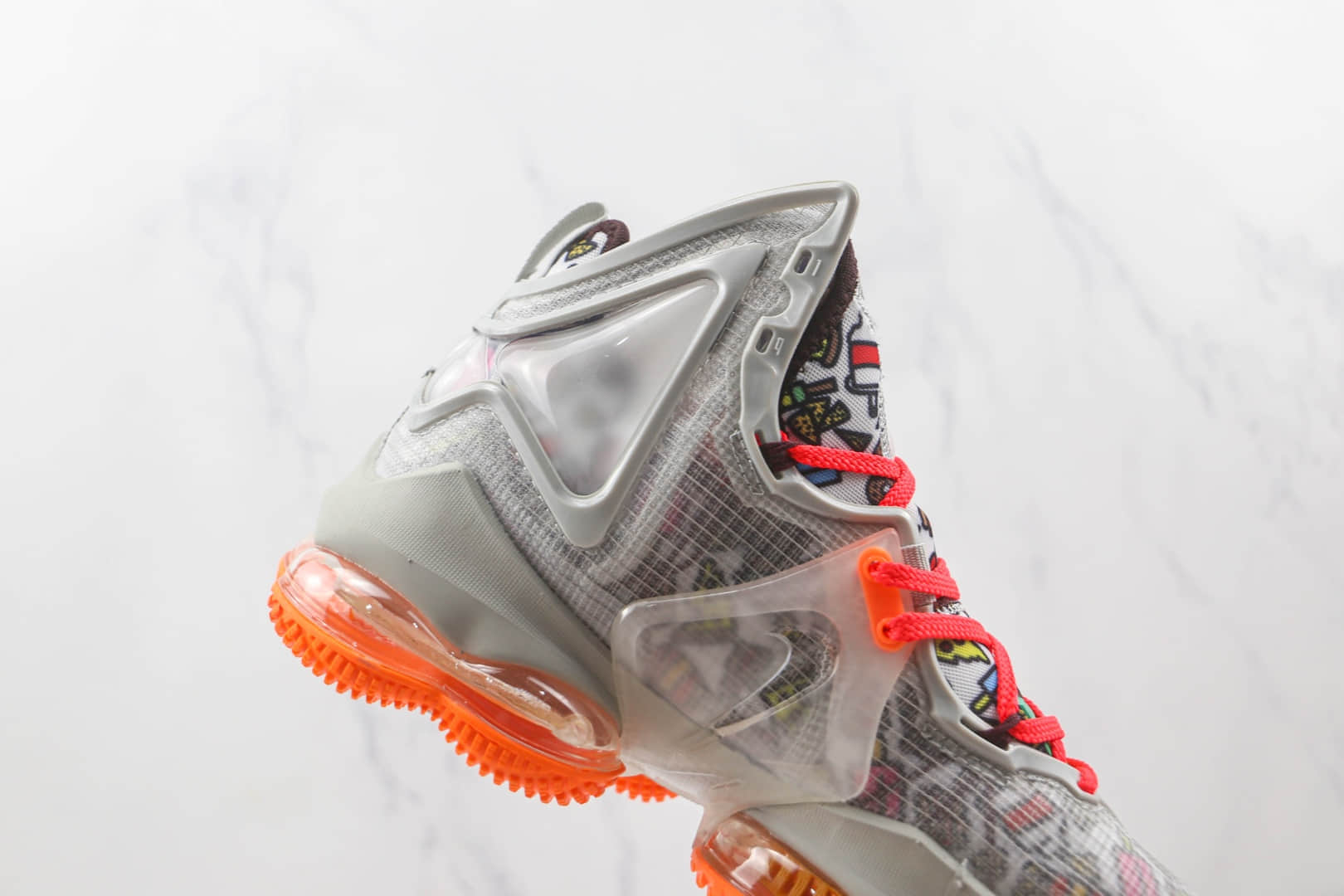 耐克Nike Lebron 19 EP纯原版本勒布朗詹姆斯19代灰橘色篮球鞋内置气垫支持实战 货号：DC9341-001