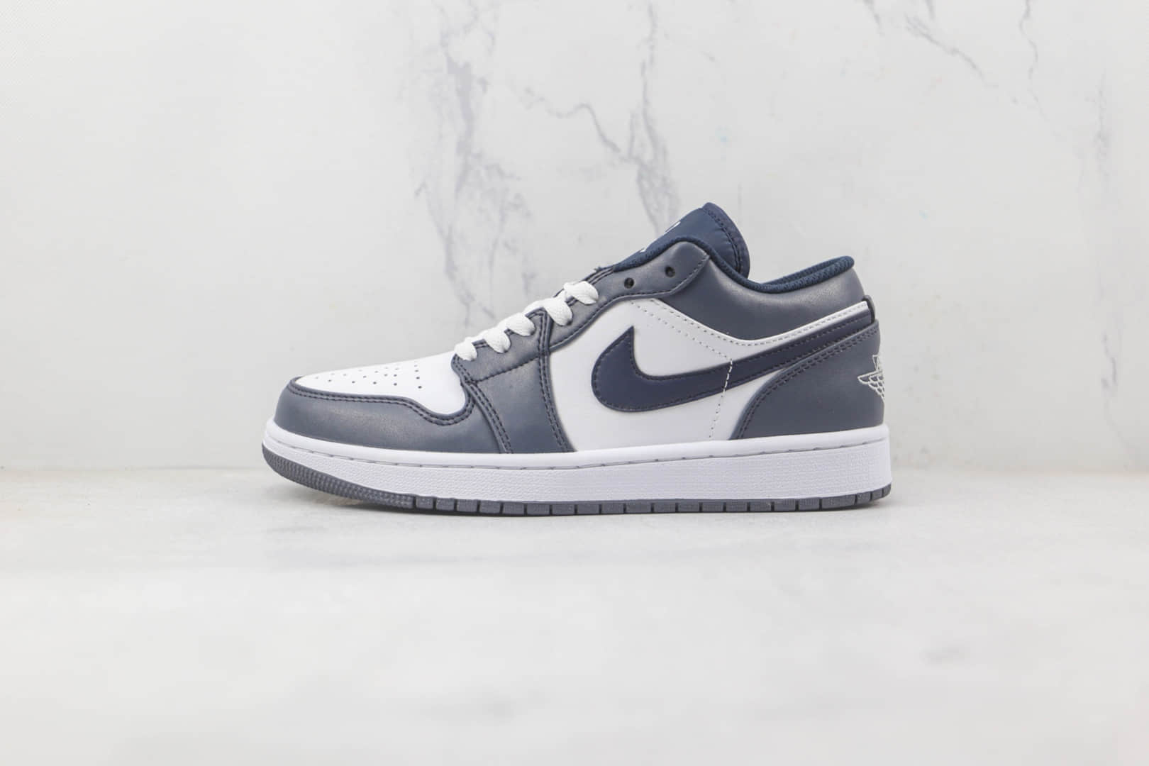 乔丹Air Jordan 1 Low纯原版本低帮AJ1海军蓝板鞋原档案数据开发 货号:553558-414