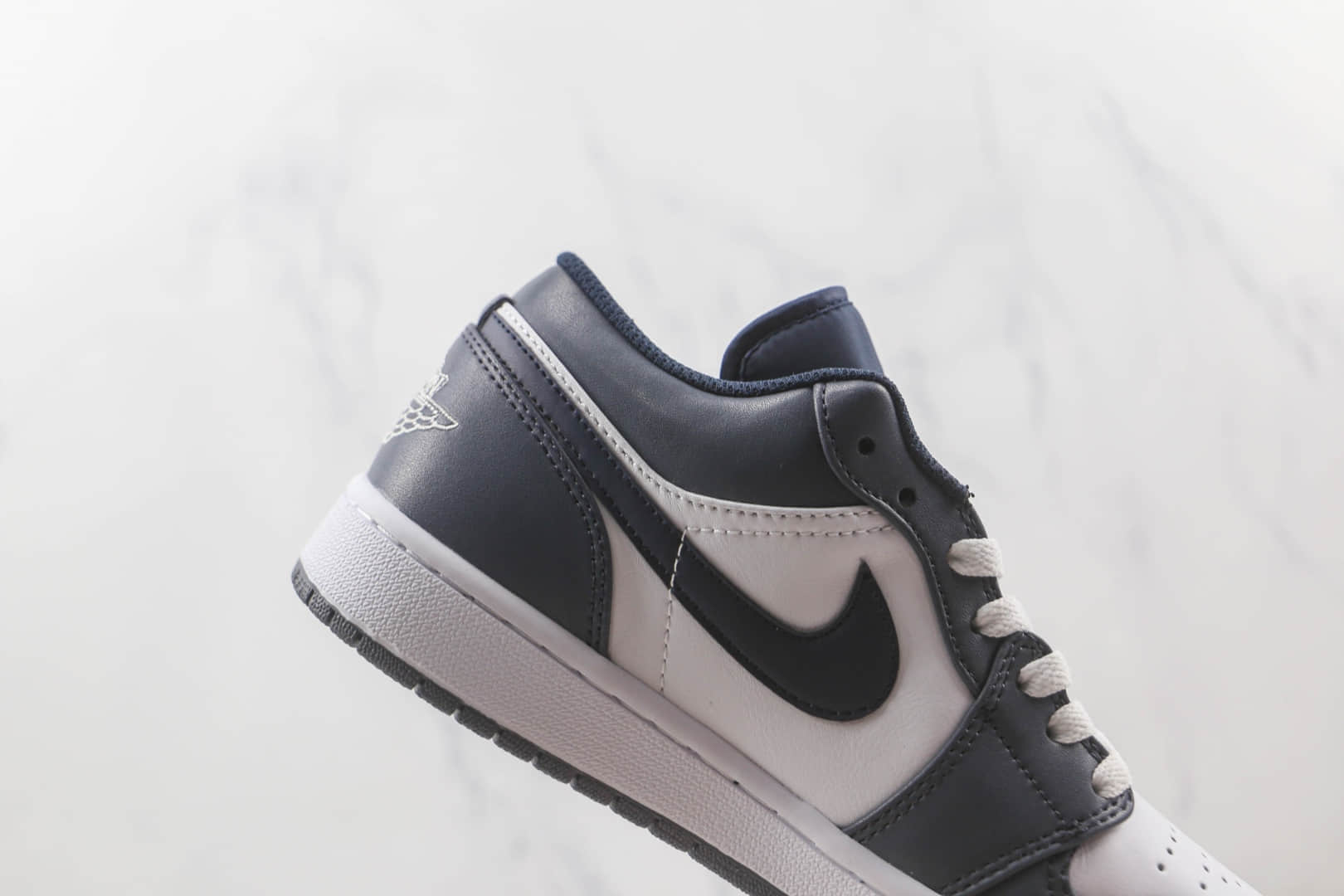 乔丹Air Jordan 1 Low纯原版本低帮AJ1海军蓝板鞋原档案数据开发 货号:553558-414