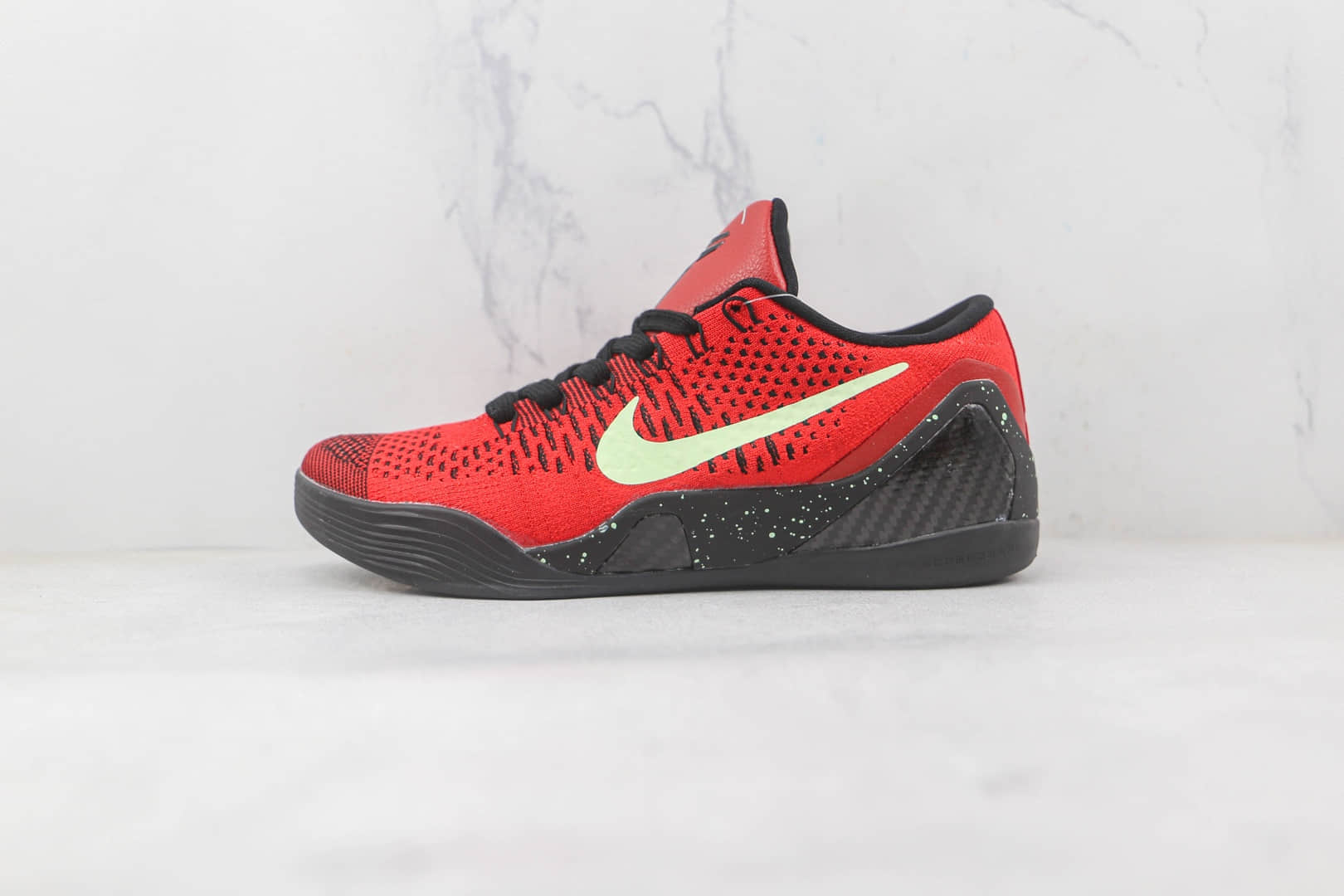 耐克Nike Kobe 9 Low University Red纯原版本科比9代夜光公牛红配色篮球鞋原档案数据开发 (ID:83483) - 图片1
