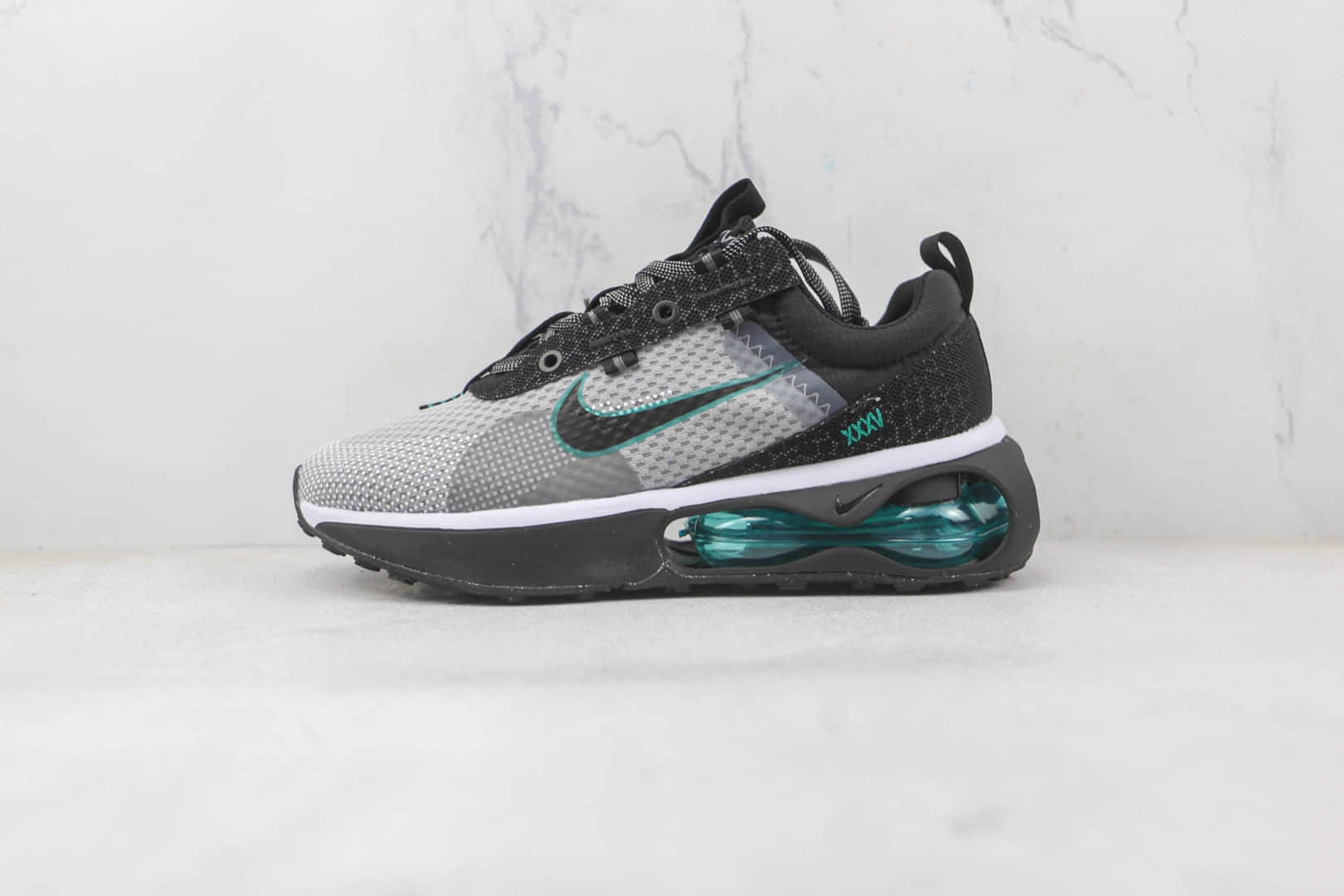 耐克Nike Air Max 2021纯原版本灰绿色MAX气垫缓震跑步鞋原楦头纸板打造 (ID:83499) - 图片1