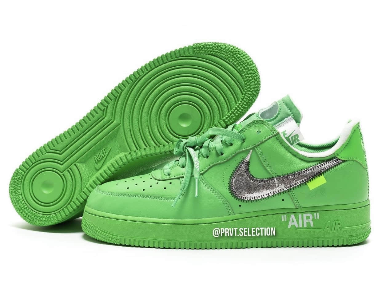 “绿色艺术馆”！OW x AF1新配色7月发售！ 货号：DX1419-300