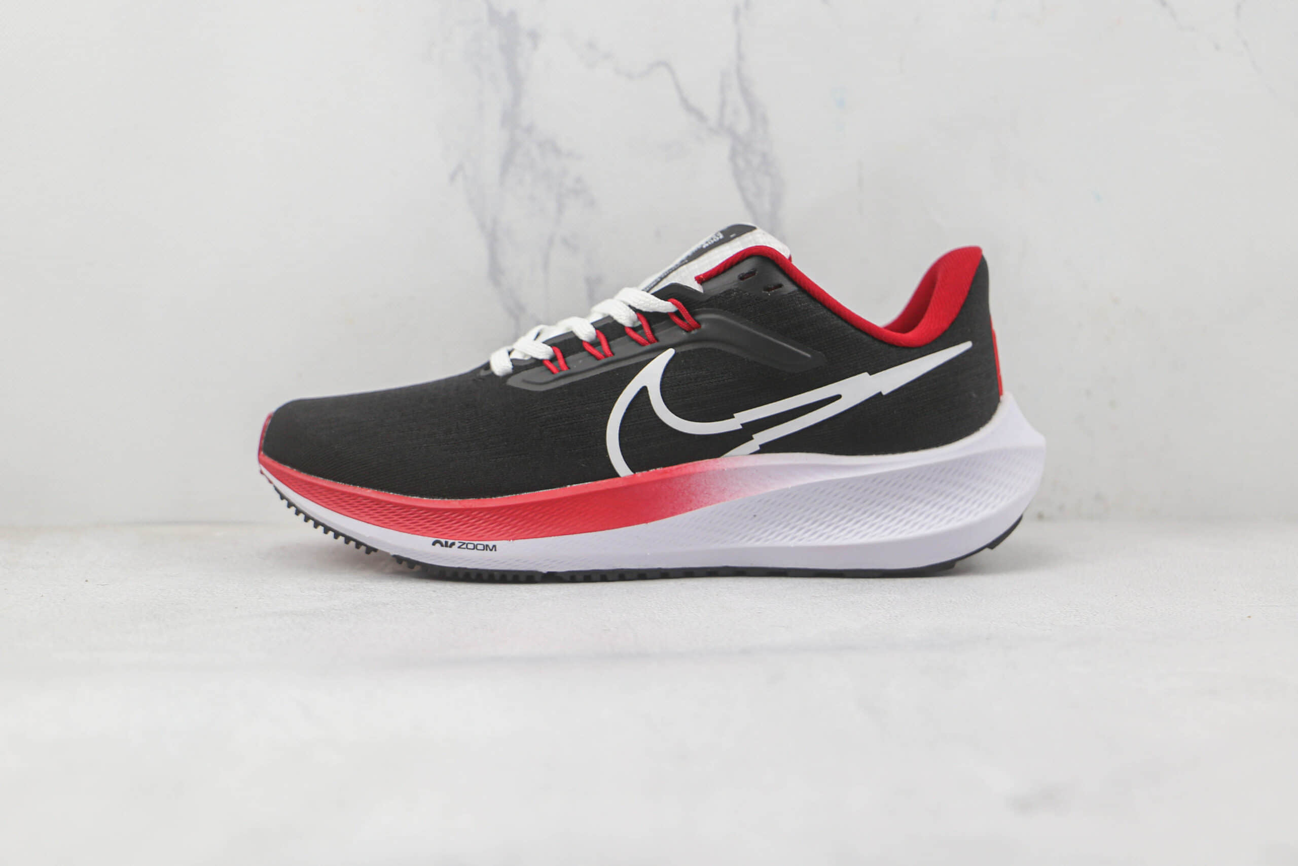耐克Nike Zoom Pegasus纯原版本飞马39代黑红色慢跑鞋原档案数据开发 货号:DQ7871-001