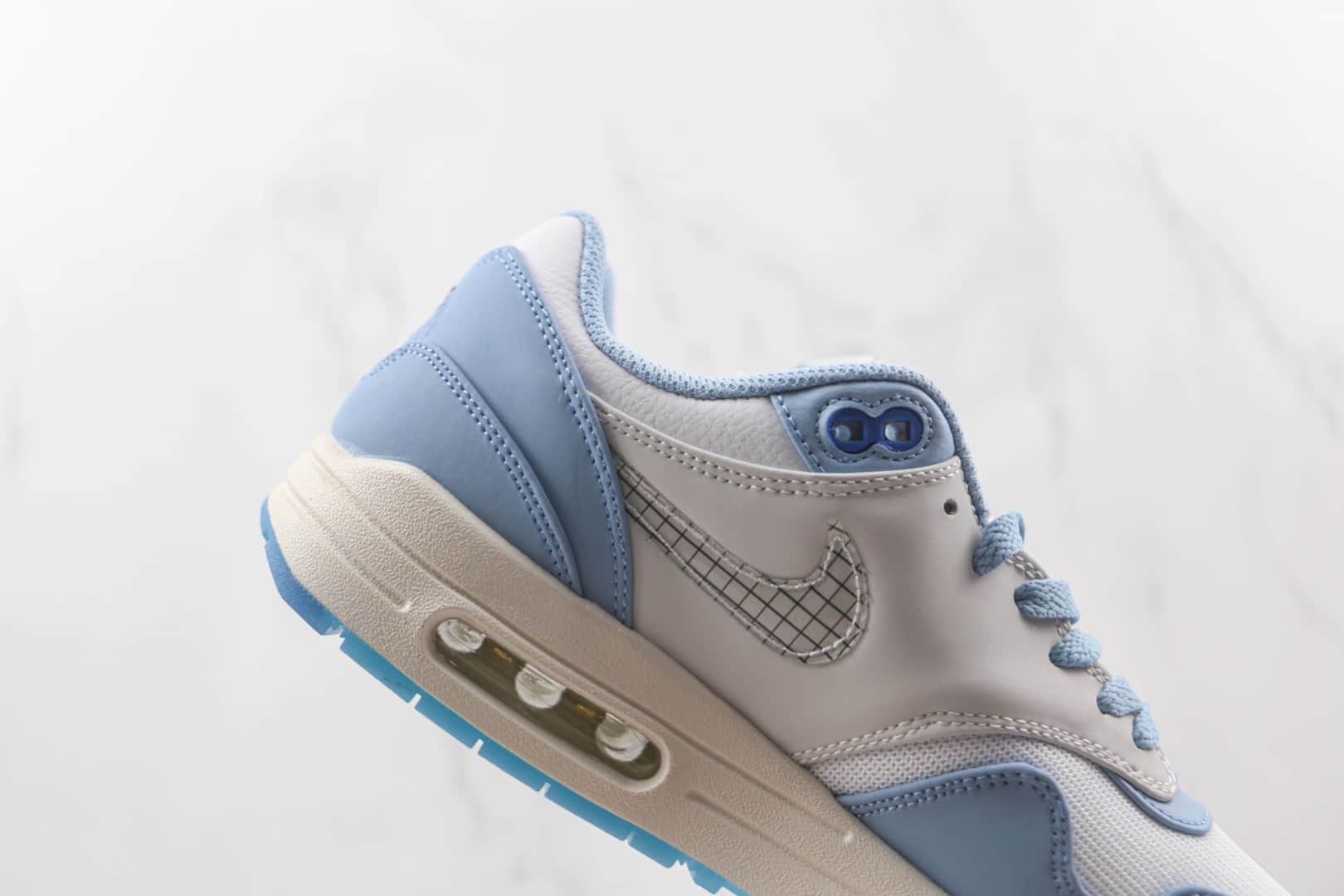 耐克Nike Air Max 1纯原版本蓝图配色Max气垫鞋原楦头纸板打造 货号:DR0448-100