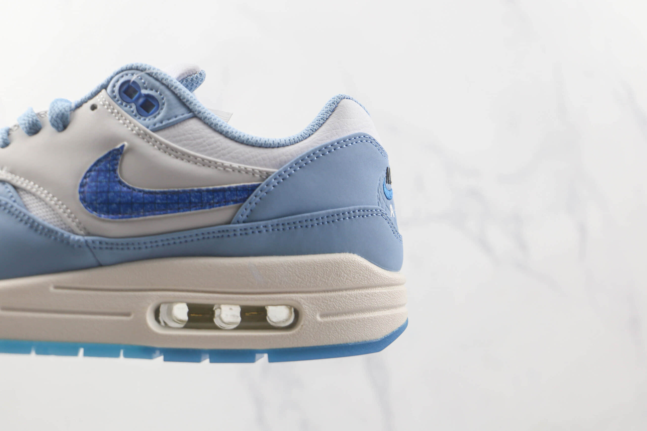 耐克Nike Air Max 1纯原版本蓝图配色Max气垫鞋原楦头纸板打造 货号:DR0448-100