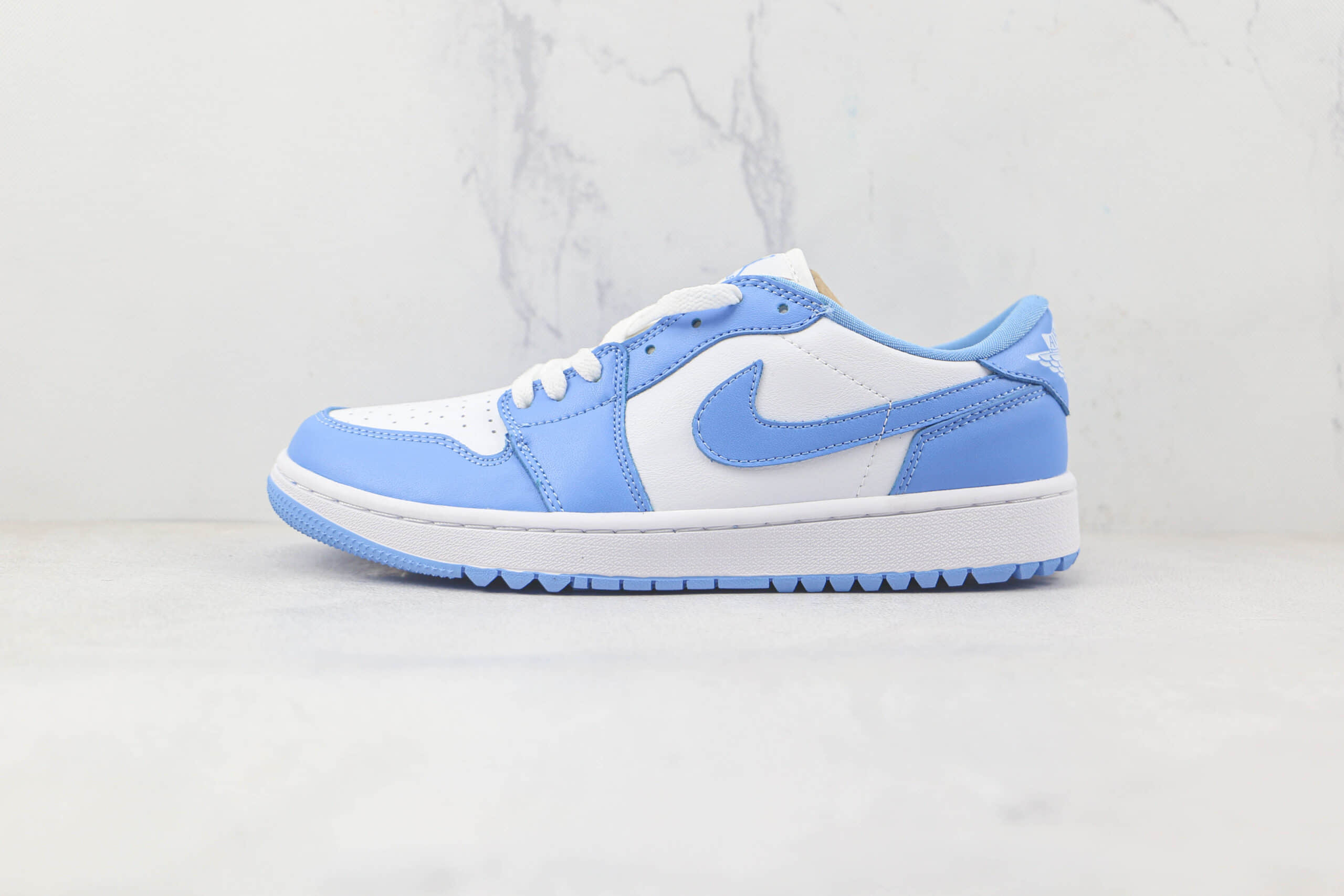 乔丹Air Jordan 1 Low Golf纯原版本低帮AJ1白蓝色高尔夫款板鞋原楦头纸板打造 (ID:83742) - 图片1
