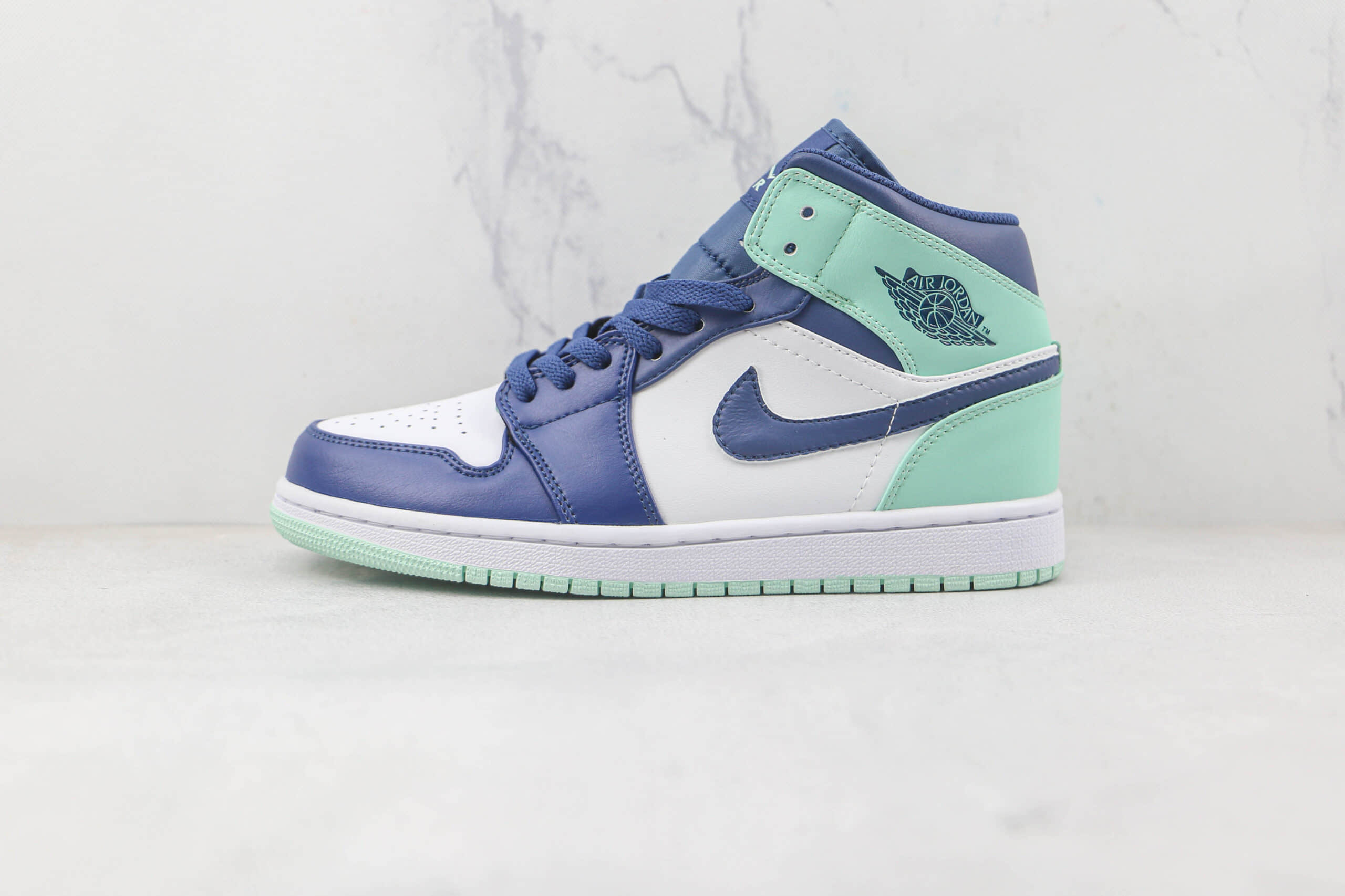 乔丹Air Jordan 1 Mid纯原版本中帮AJ1绿色篮球鞋原档案数据开发 (ID:83758) - 图片1