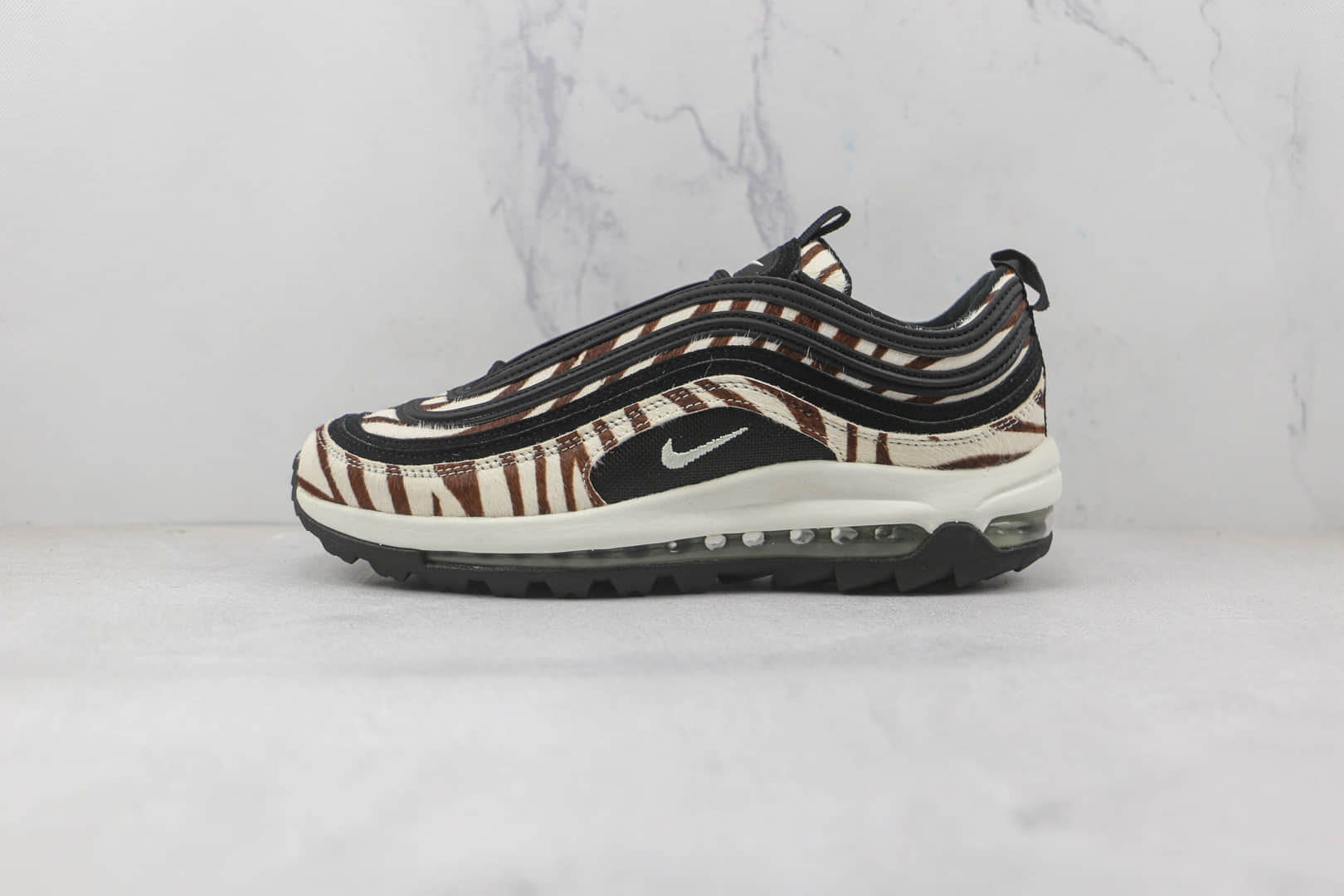 耐克Nike Air Max 97纯原版本黑斑马Max97高尔夫系列气垫鞋原楦头纸板打造 货号:DH1313-001