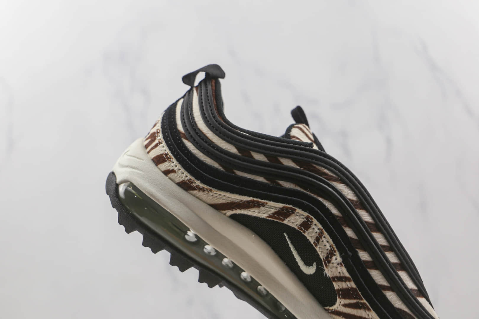耐克Nike Air Max 97纯原版本黑斑马Max97高尔夫系列气垫鞋原楦头纸板打造 货号:DH1313-001