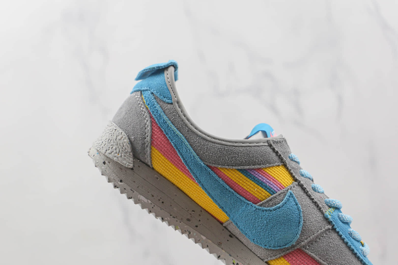 耐克Nike Cortez x Union LA联名款纯原版本阿甘灰蓝色复古板鞋原档案数据开发 货号:DR1413-002