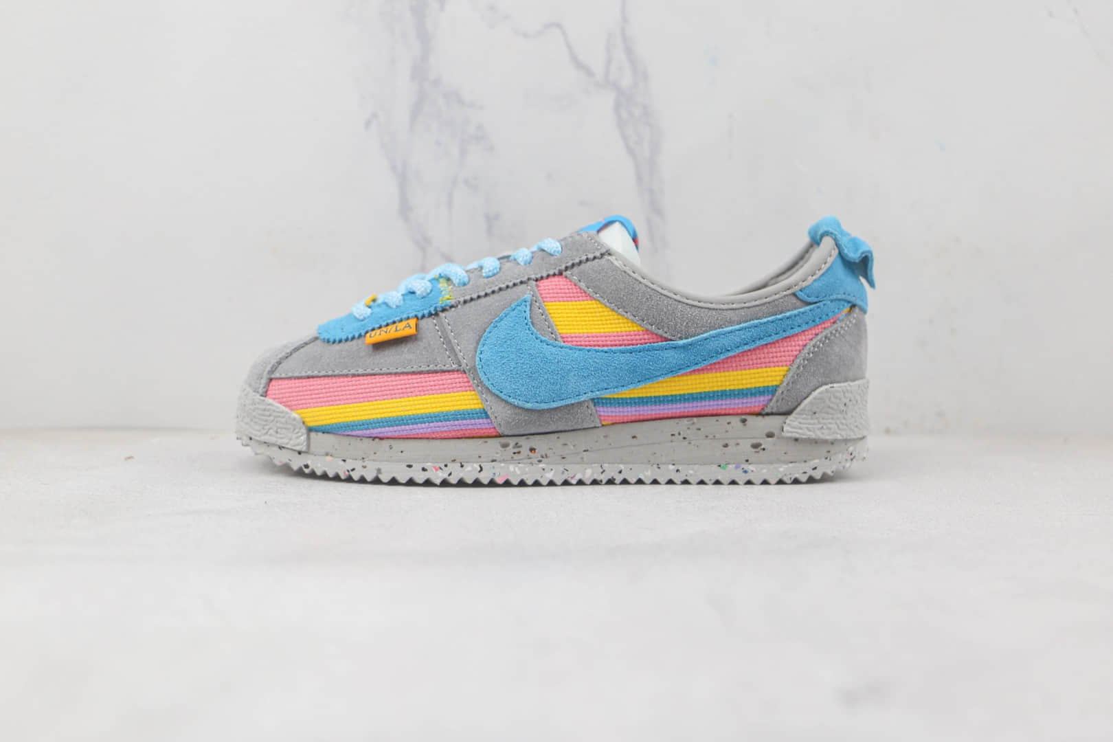 耐克Nike Cortez x Union LA联名款纯原版本阿甘灰蓝色复古板鞋原档案数据开发 货号:DR1413-002