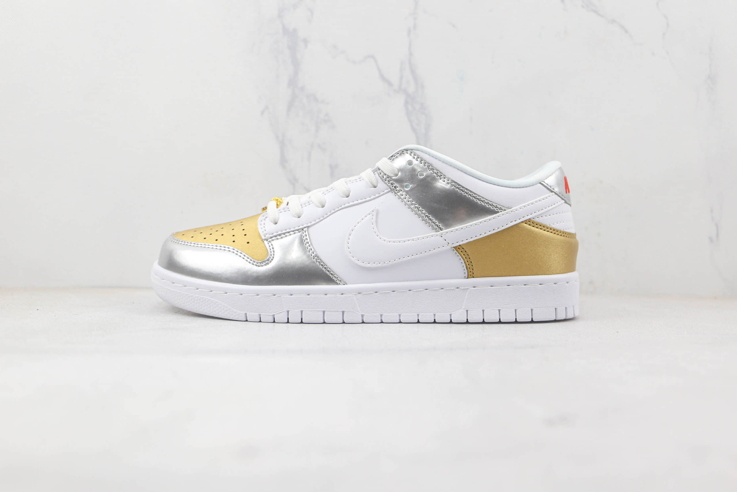 耐克Nike Dunk Low PRM Vast Grey纯原版本低帮DUNK白银金色板鞋原楦头纸板打造 (ID:84158) - 图片1