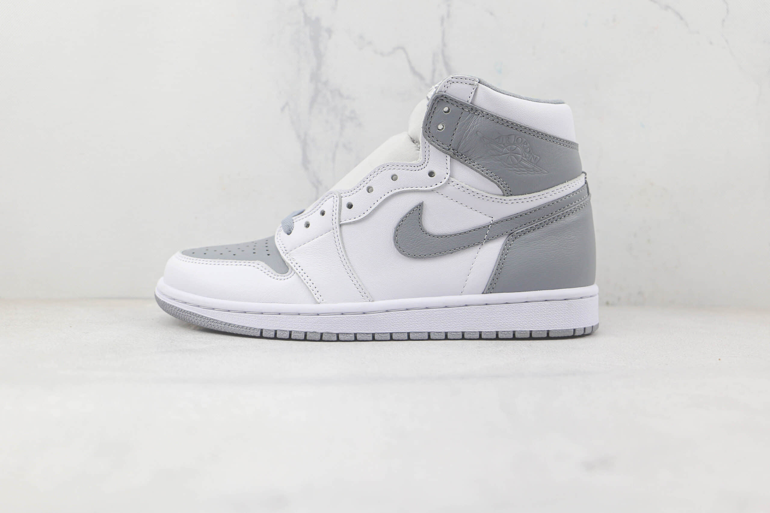 乔丹Air Jordan 1 Retro High纯原版本高帮AJ1白灰色篮球鞋原档案数据开发 (ID:84224) - 图片1