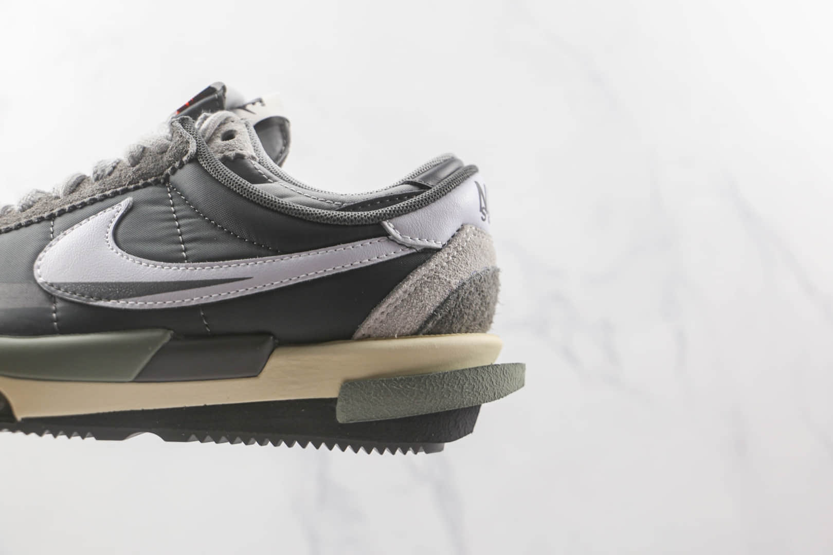 耐克Nike Zoom Cortez x Sacai联名款纯原版本阿甘慢跑鞋原楦头纸板打造 货号:DQ0581-001