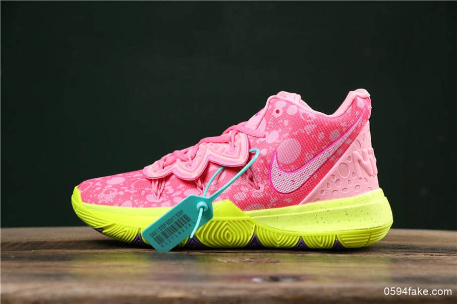 耐克Nike Kyrie 5公司级欧文5官方限定配色透气针织全新实战缓震大底实战欧文5篮球鞋派大星出货 (ID:8441) - 图片1