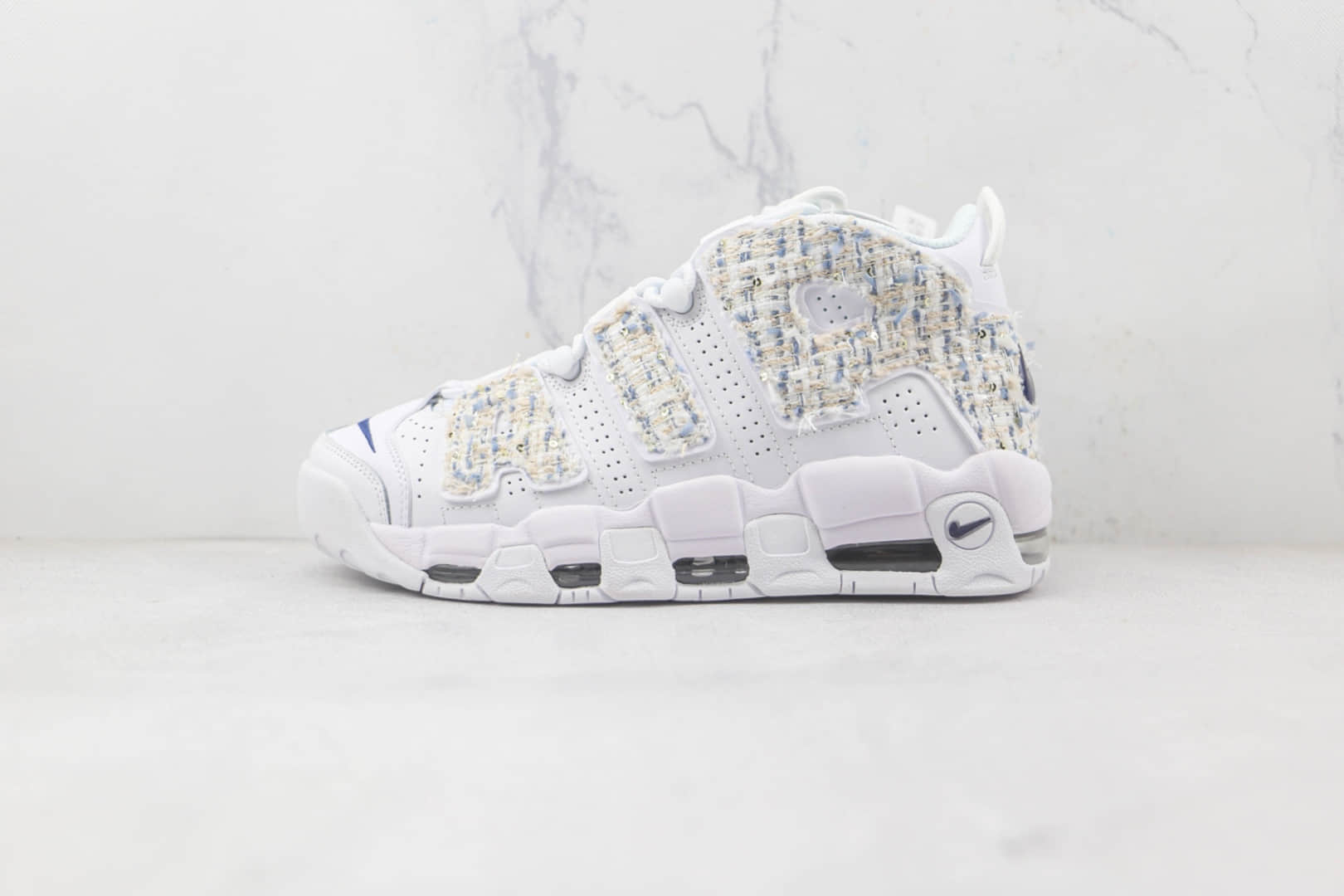 耐克Nike Air More Uptempo 96 QS纯原版本皮蓬小香风贴布简约大R篮球鞋原档案数据开发 (ID:84714) - 图片1