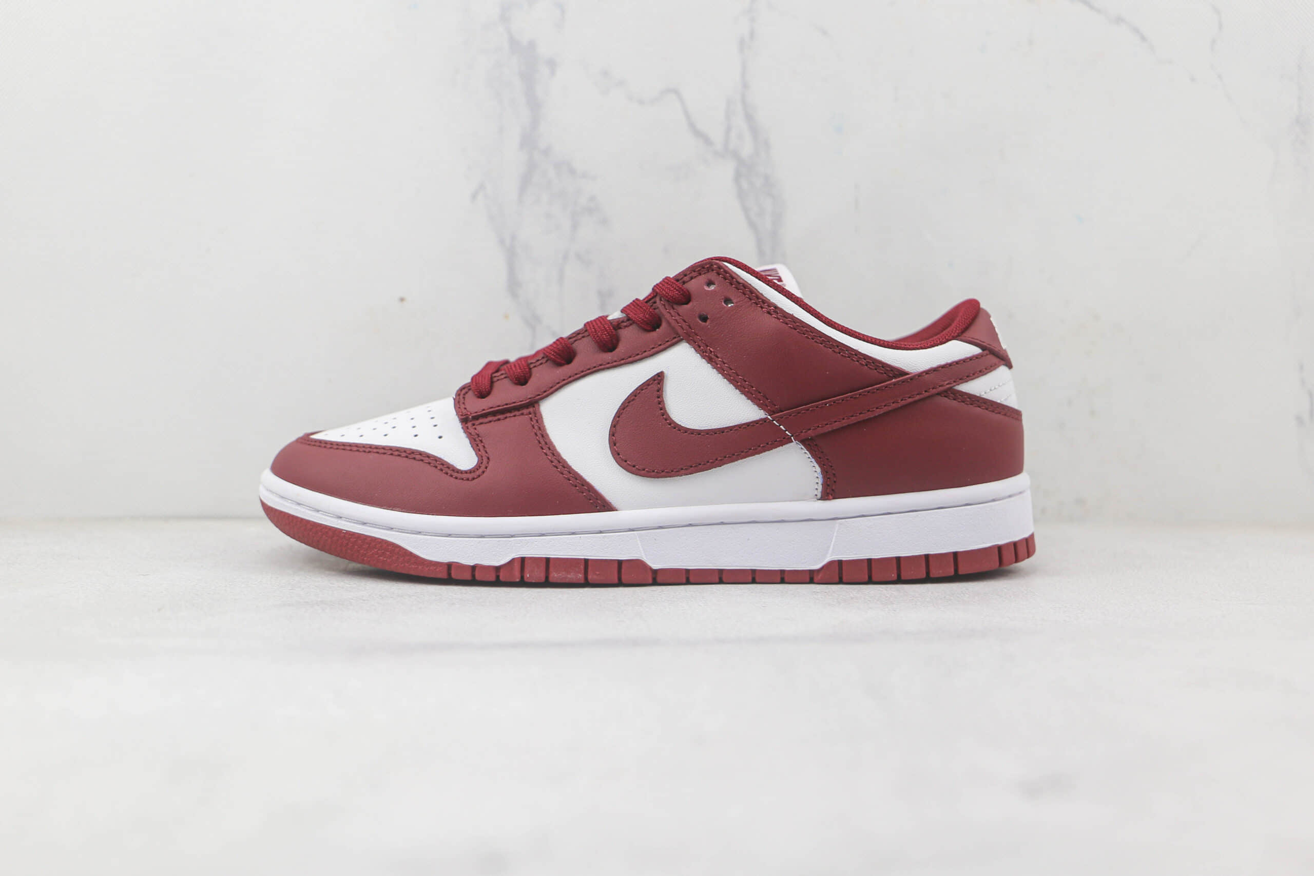 耐克Nike Dunk Low TEAM RED纯原版本低帮DUNK酒红色板鞋原档案数据开发天花板DUNK (ID:84840) - 图片1
