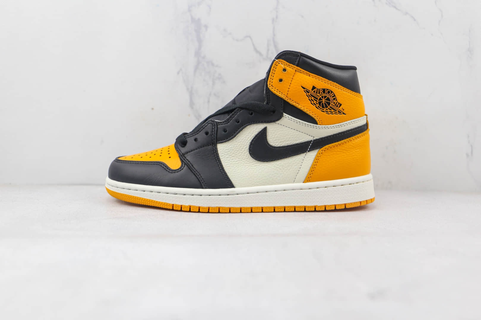 乔丹Air Jordan 1 High OG Yellow Toe纯原版本高帮AJ1黑黄脚趾篮球鞋原档案数据开发 (ID:84880) - 图片1