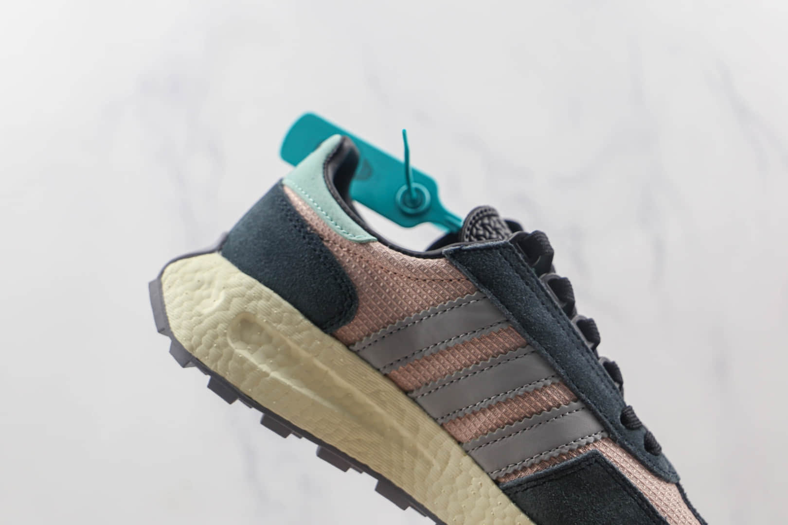 阿迪达斯ADIDAS RETROPY E5 BOOST纯原版本三叶草厚底爆米花跑鞋原楦头纸板打造 货号:GX2170