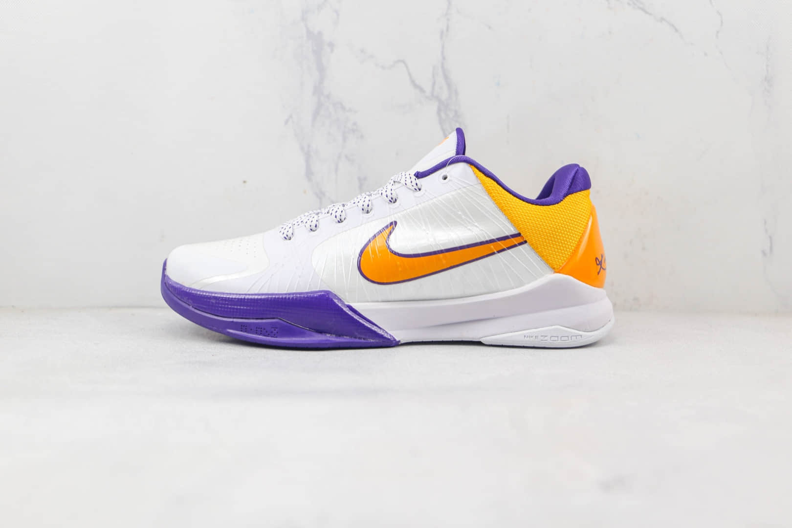 耐克Nike Kobe 5 Protro Chaos纯原版本科比5代白黄紫篮球鞋内置碳板支持实战 货号:386430-102