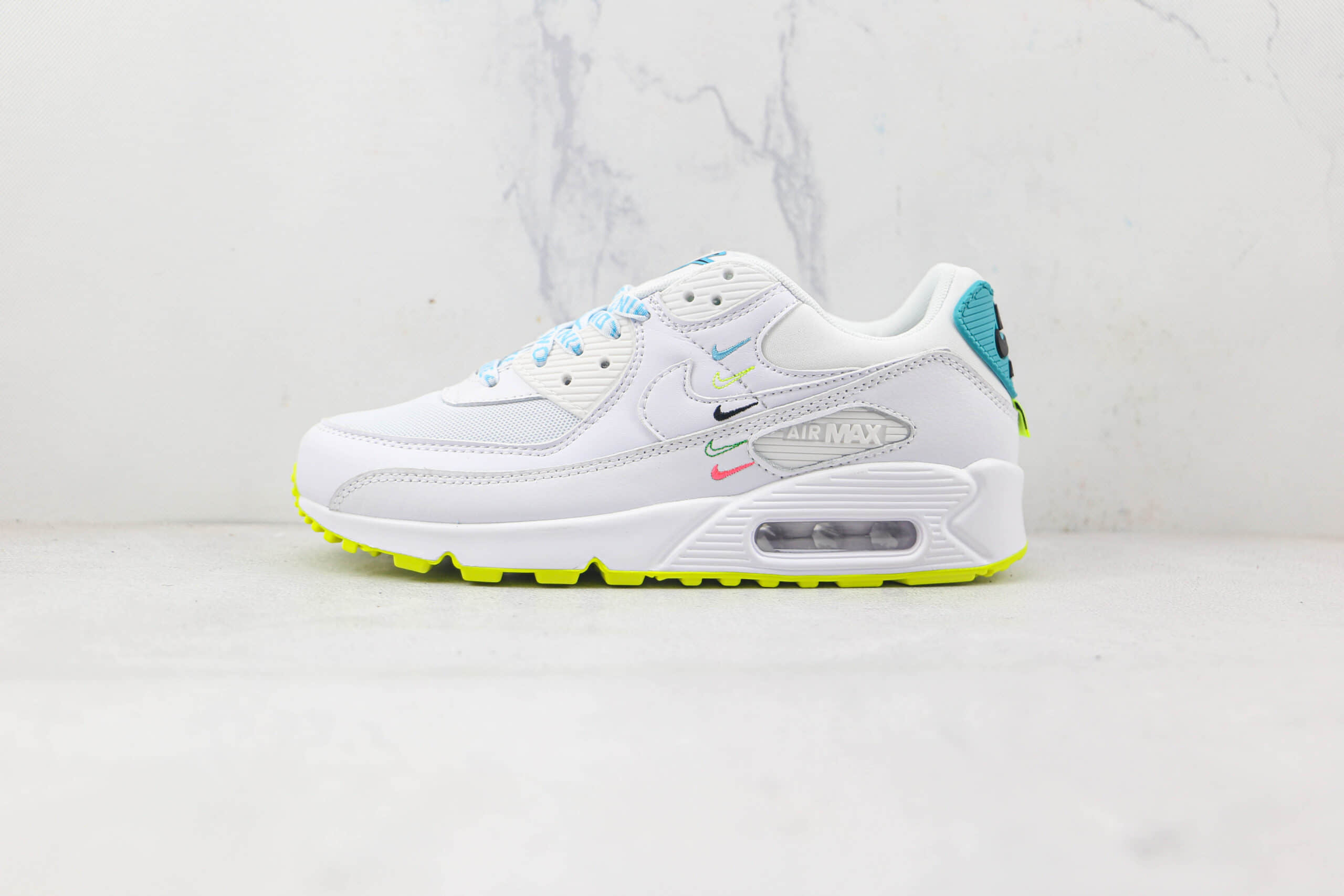 耐克Nike Air Max 1纯原版本白蓝黄Max1气垫鞋原楦头纸板打造 (ID:85223) - 图片1