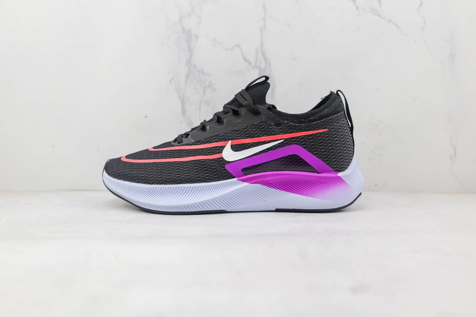 耐克Nike Zoom Fly 4纯原版本黑色Flyknit慢跑鞋原档案数据开发原盒原标 (ID:85247) - 图片1