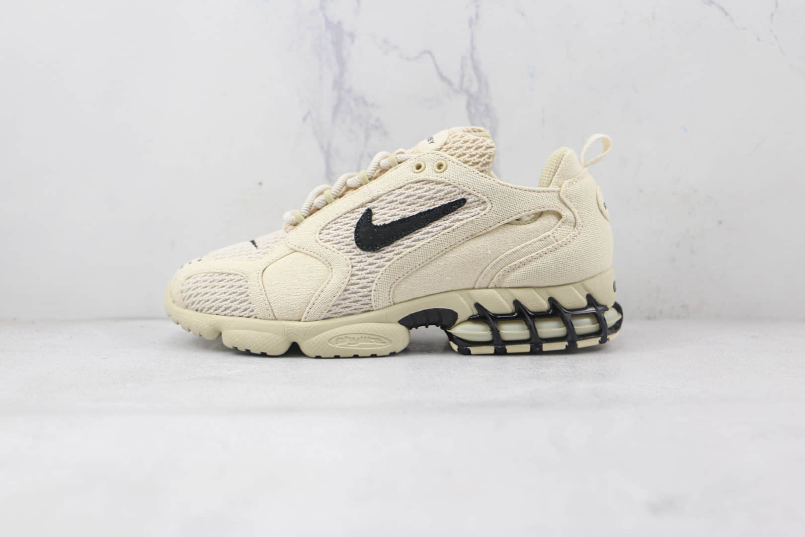 耐克Nike Air Zoom Spiridon CG 2 x Stussy纯原版本斯图西联名款沙漠黄复古跑步鞋原档案数据开发 (ID:85282) - 图片1