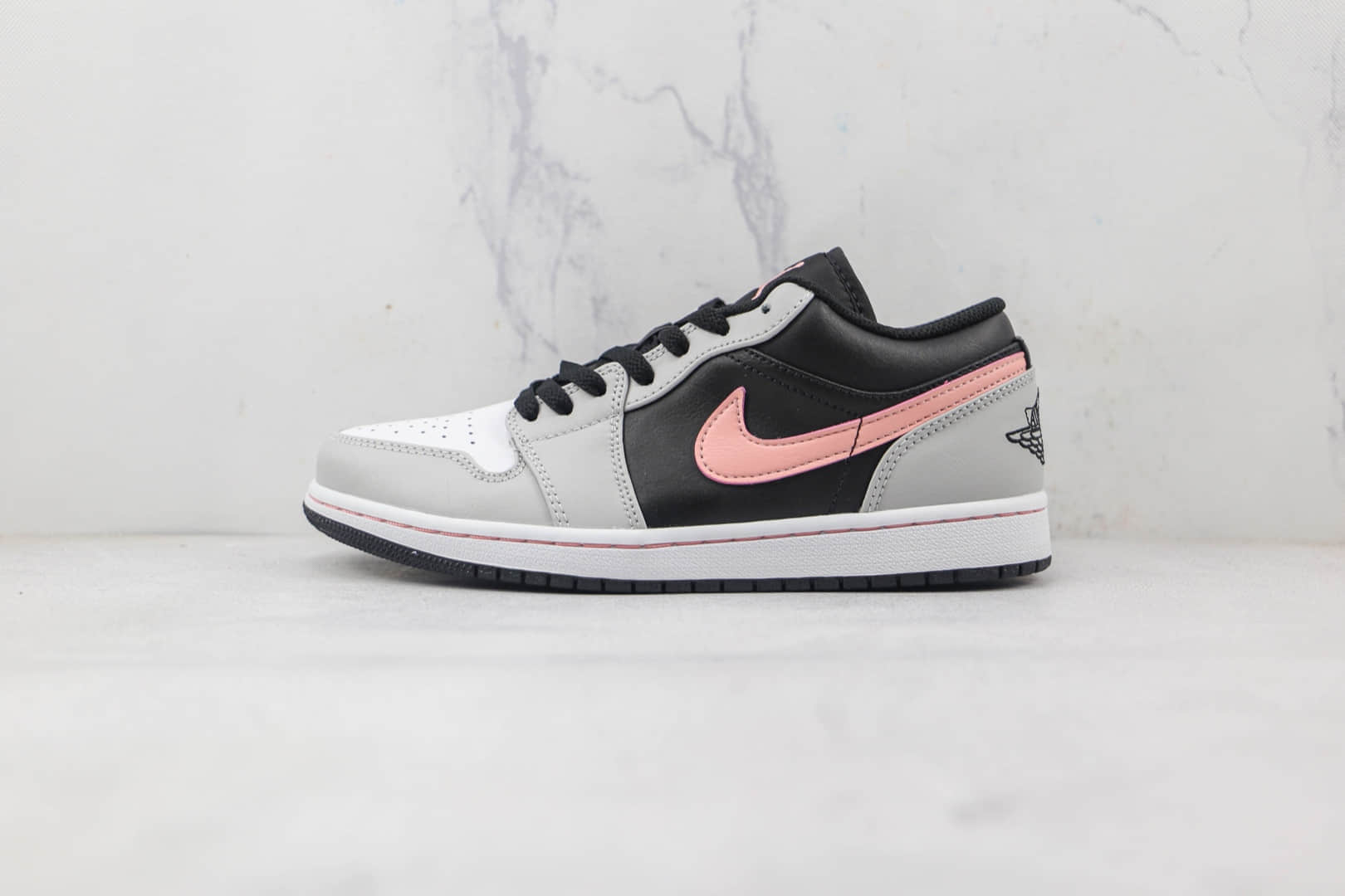 乔丹Air Jordan 1 Low Shadow Toe纯原版本低帮AJ1灰粉板鞋内置气垫原盒原标 (ID:85362) - 图片1