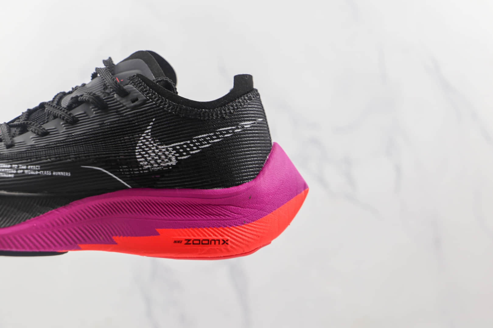耐克Nike ZoomX Vaporfly Next2%纯原版本马拉松二代黑红色跑鞋原档案数据开发 货号:CU4111-002