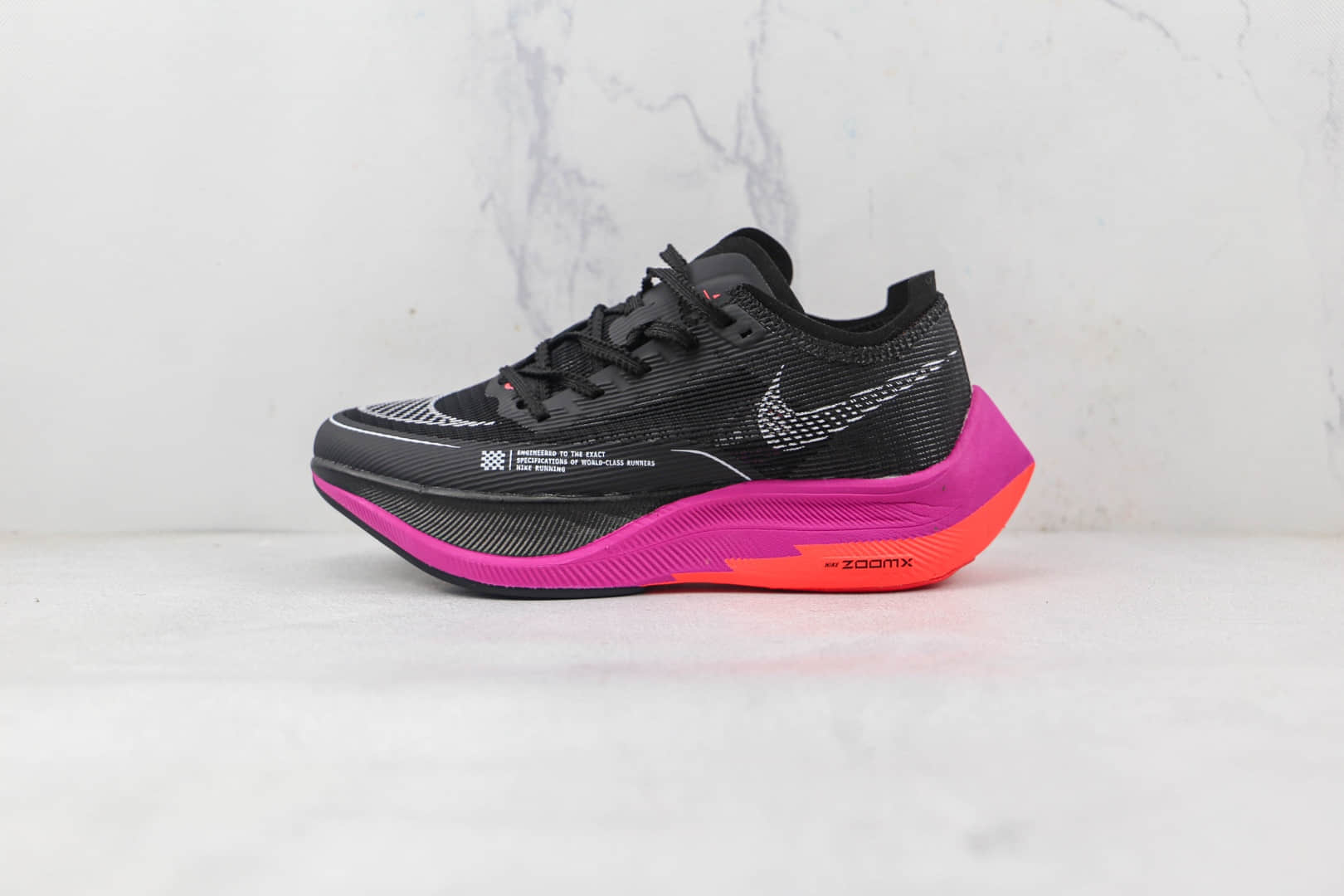 耐克Nike ZoomX Vaporfly Next2%纯原版本马拉松二代黑红色跑鞋原档案数据开发 货号:CU4111-002