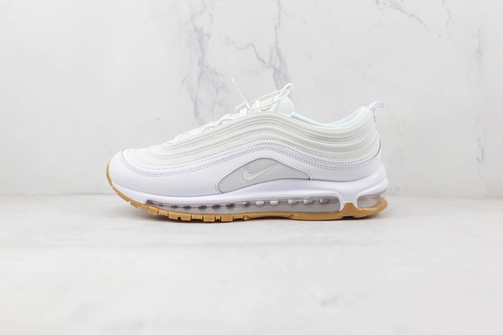 耐克NIKE Air Max 97纯原版本白生胶底Max97气垫鞋原楦头纸板打造 (ID:85484) - 图片1