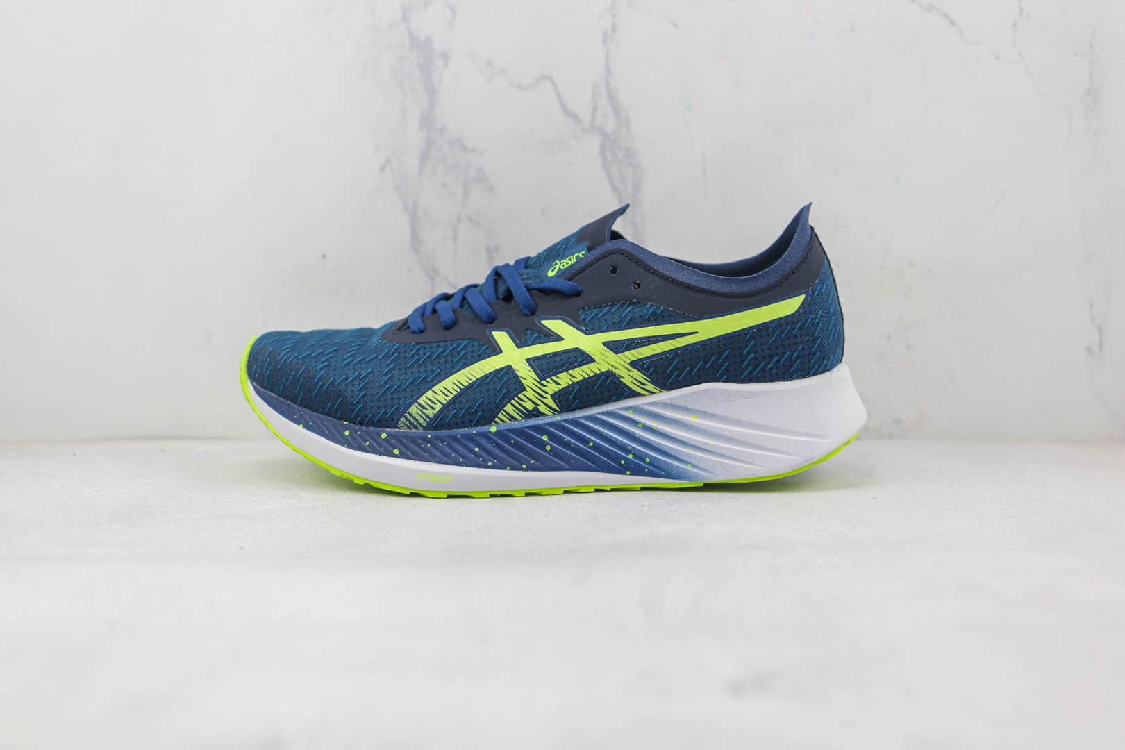 亚瑟士Asics Magic Speed系列纯原版本蓝绿色慢跑鞋内置碳板原盒原标 货号:1011B026-402