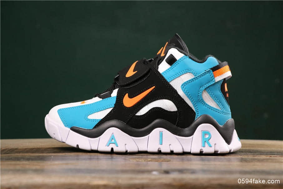 耐克Nike Air Barrage Mid QS Black White Purple蓝白黑纯原带半码内置Air气垫 (ID:8556) - 图片1